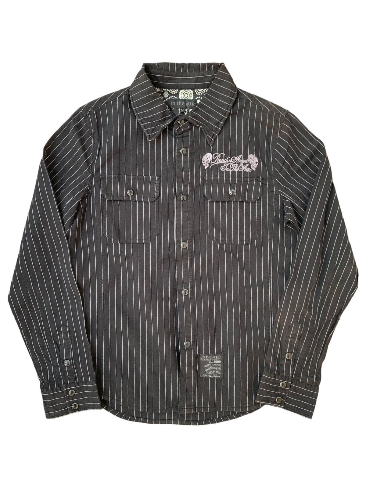 14th Addiction × KMRii × Yasuyuki Ishii In The Attic Japanese Shirt Wabash Seditionaries Punk Skull Size US M / EU 48-50 / 2 - 1 Thumbnail