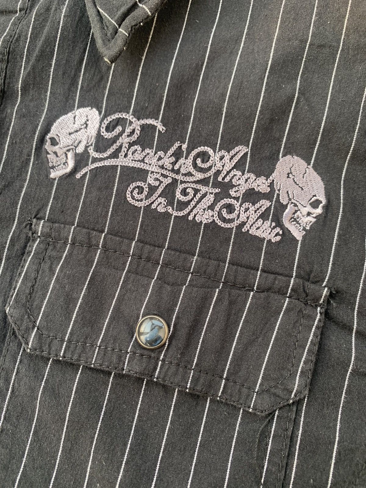 14th Addiction × KMRii × Yasuyuki Ishii In The Attic Japanese Shirt Wabash Seditionaries Punk Skull Size US M / EU 48-50 / 2 - 6 Thumbnail