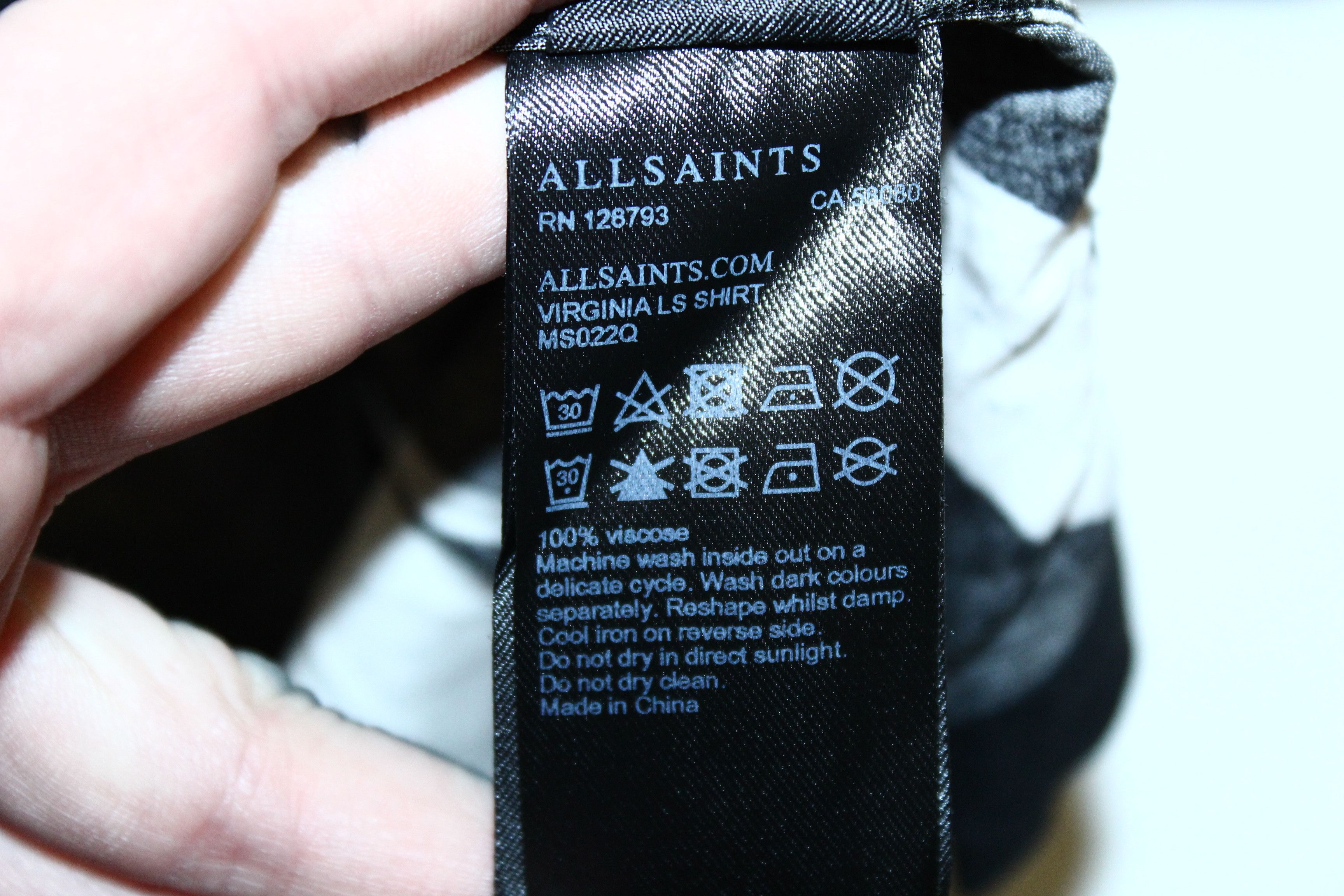 Allsaints Allsaints Virginia L/S Viscose Shirt Size US XL / EU 56 / 4 - 5 Thumbnail