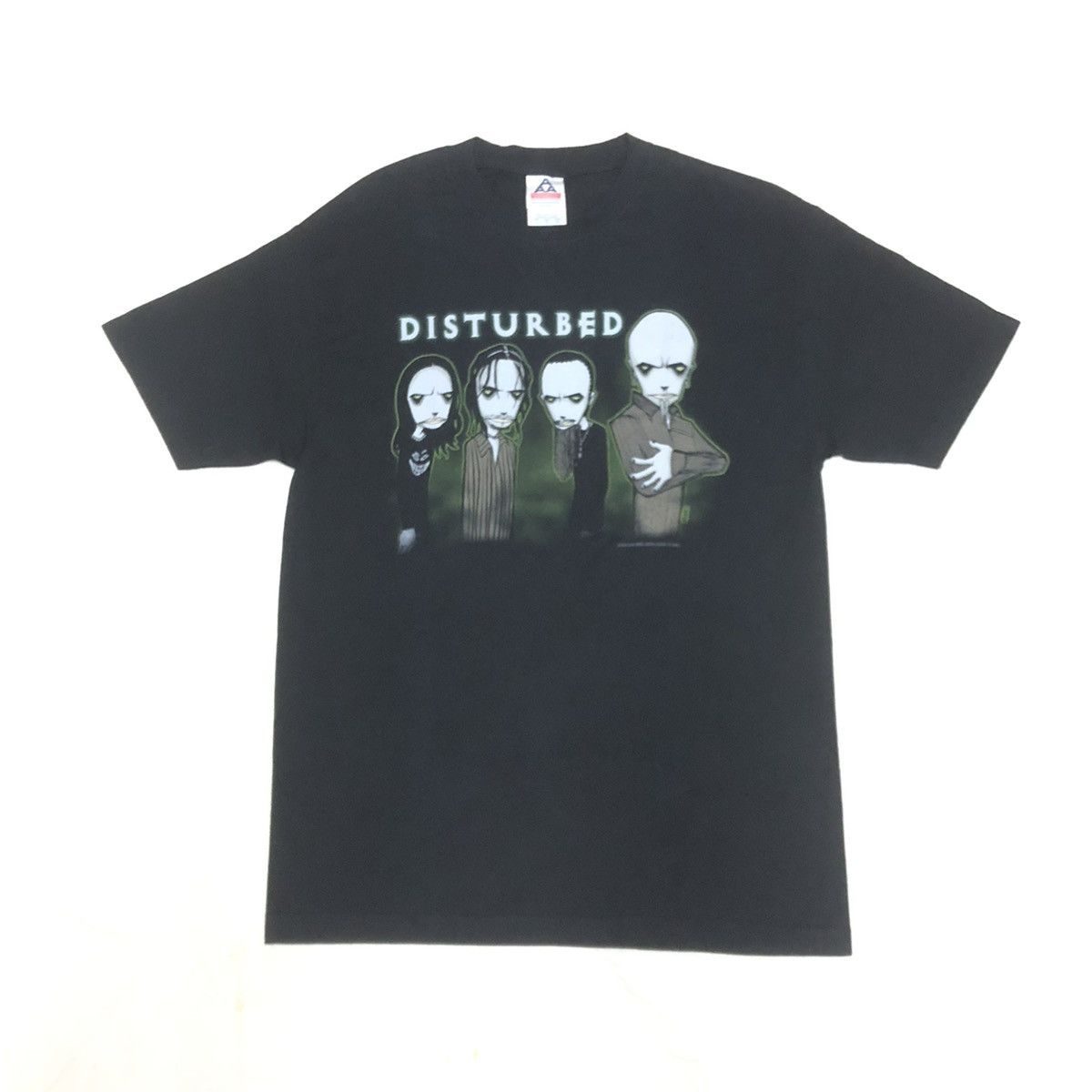 image of Band Tees x Vintage Band Tee Disturbed 2001 in Black, Men's (Size Large)