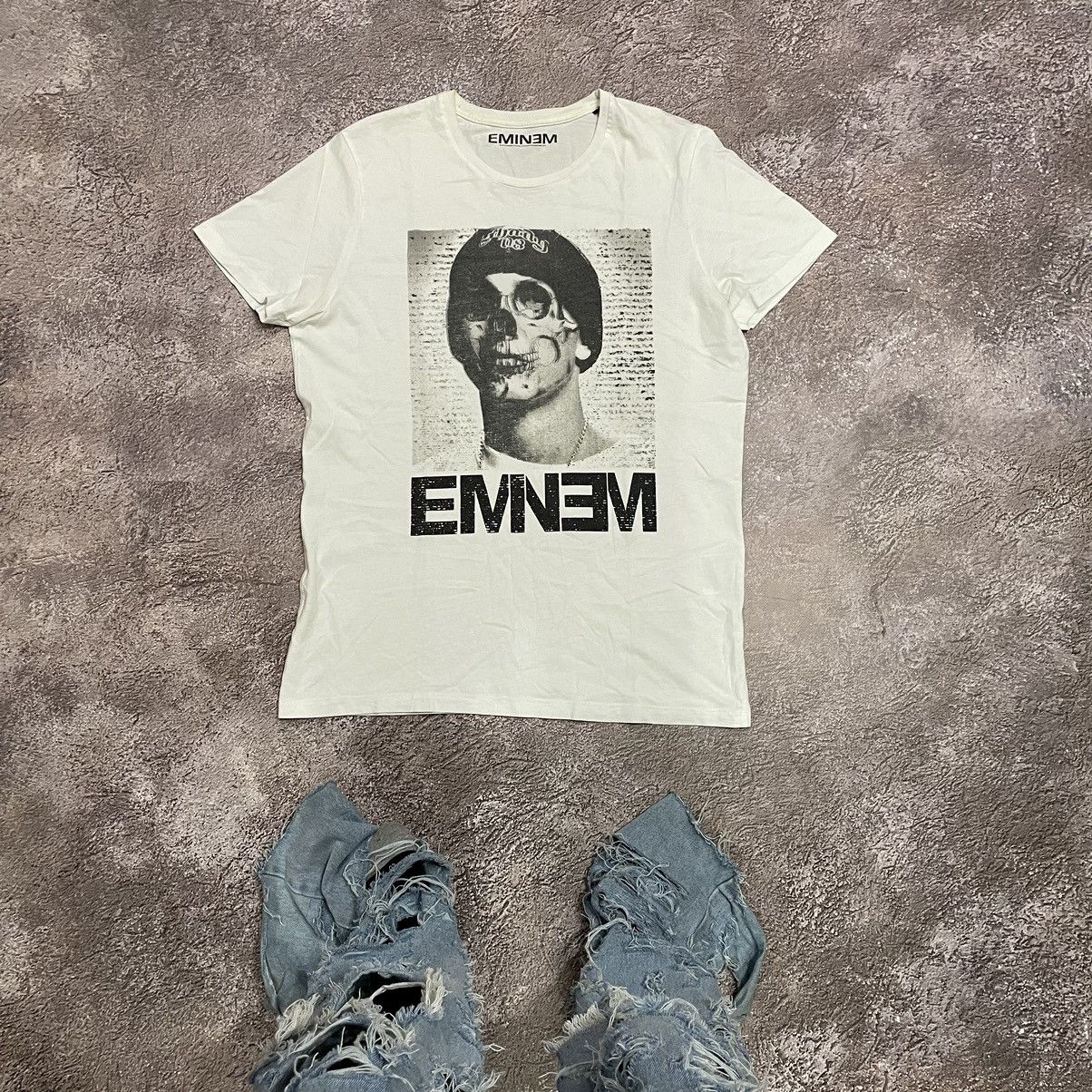 Vintage Vintage Y2K Eminem Graphic Band Tee Faded Black Grunge M Size US M / EU 48-50 / 2 - 1 Thumbnail