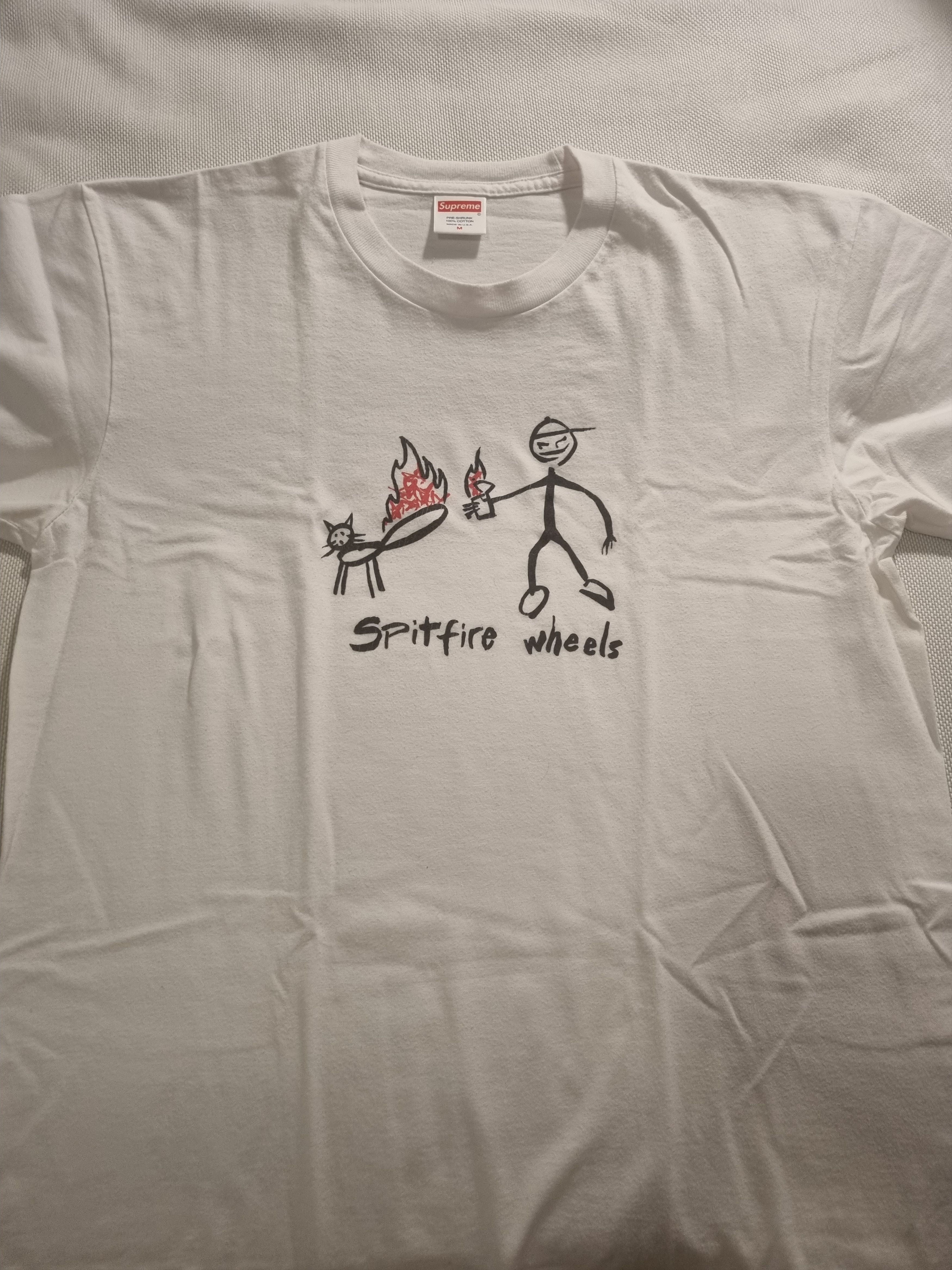 【本物保証 /関税・送料無料】Supreme Spitfire Cat T-Shirt Supreme Spitfire Cat T-Shirt (SS18) - $44