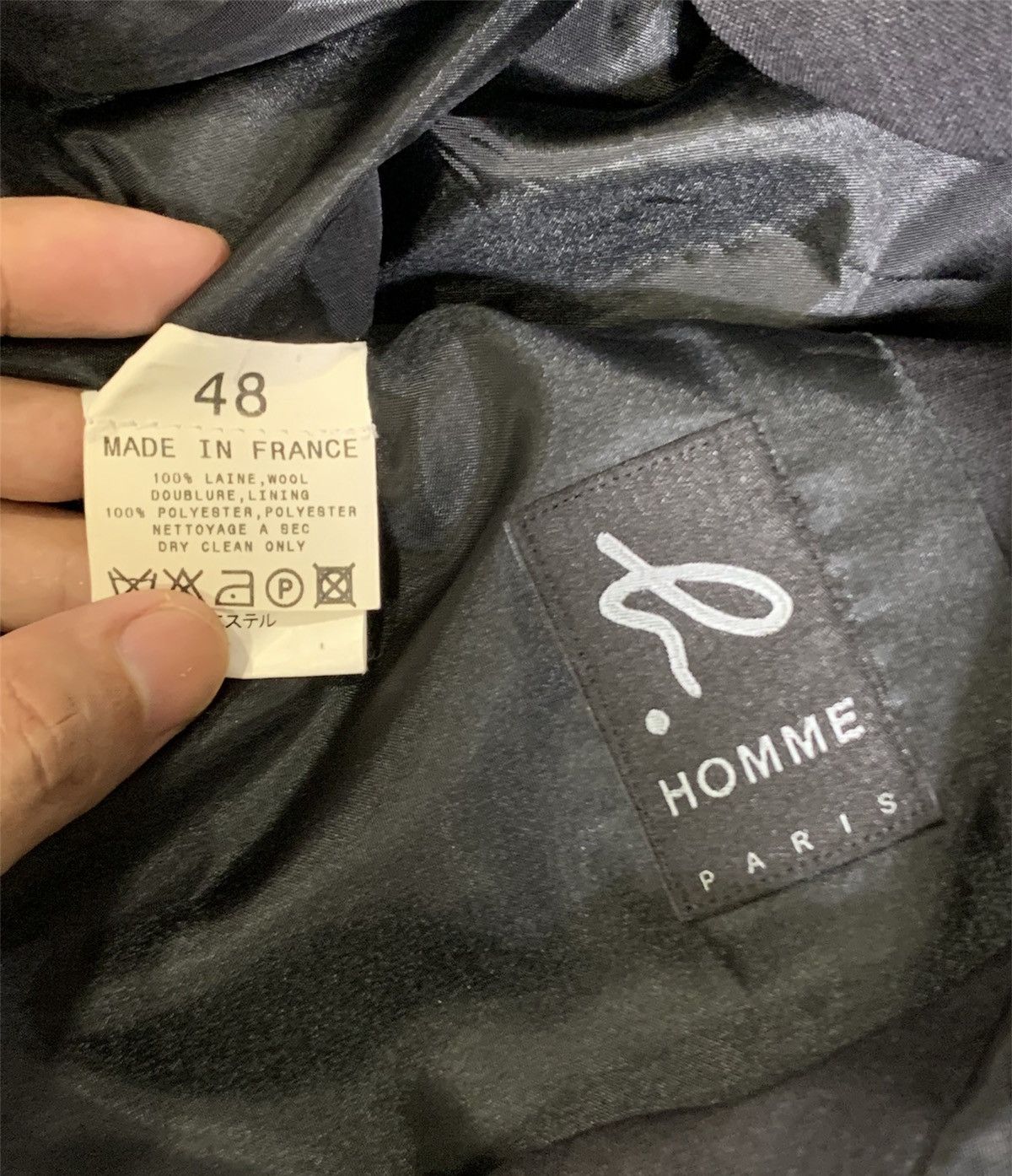 agnes b. Archive Agnes B Paris Homme Blazer Black Colour Size 40R - 6 Thumbnail