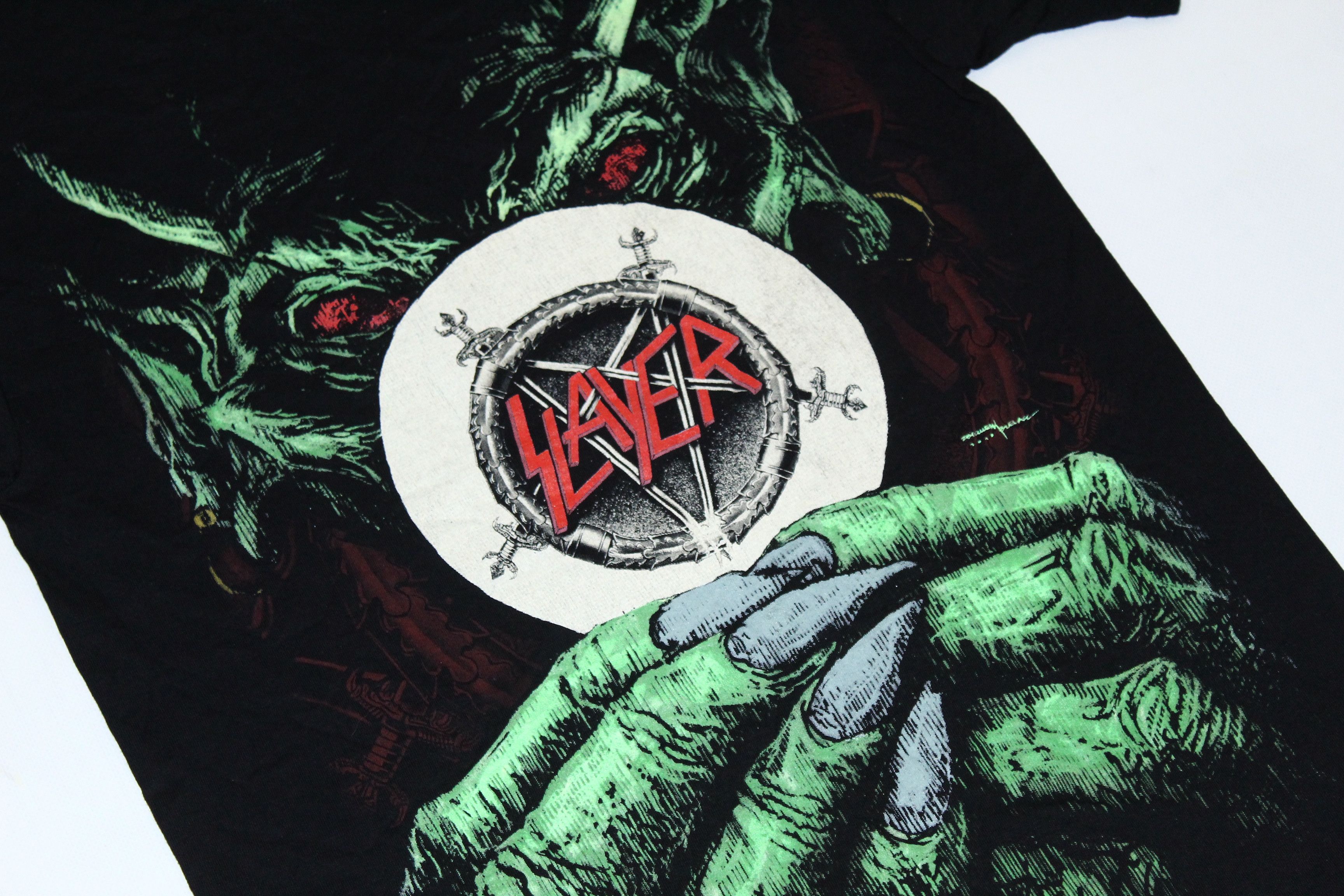 Slayer Y2k💥RARE Slayer Acid Devil Artwork Graphic T-Shirt Size US M / EU 48-50 / 2 - 3 Thumbnail
