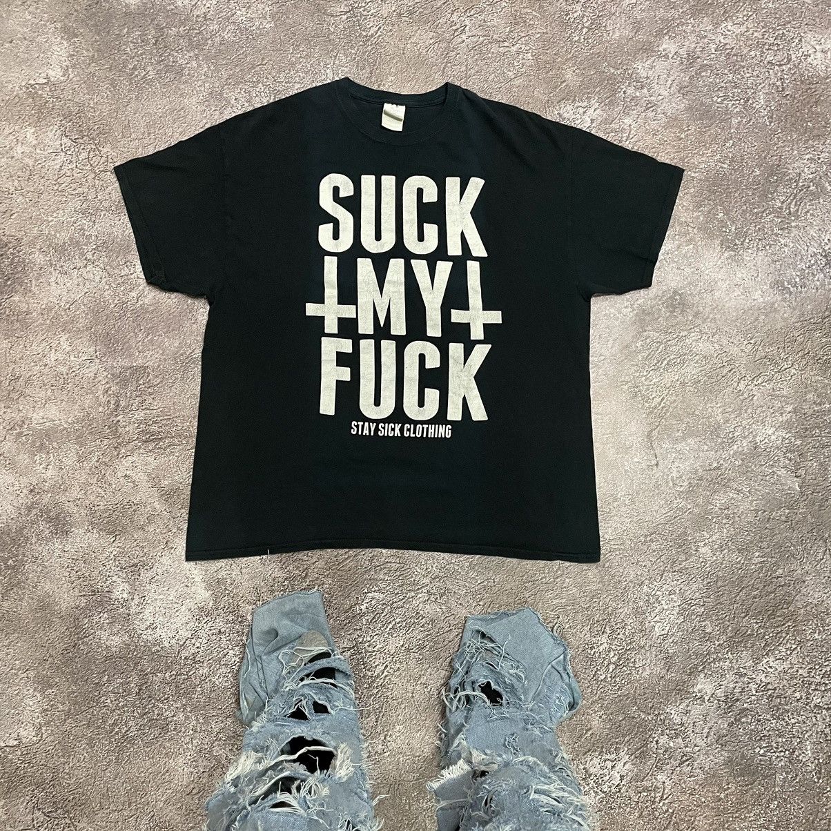 Vintage Vintage Y2K ADULT Suck Fuck Religion Cross XL Size US XL / EU 56 / 4 - 1 Thumbnail