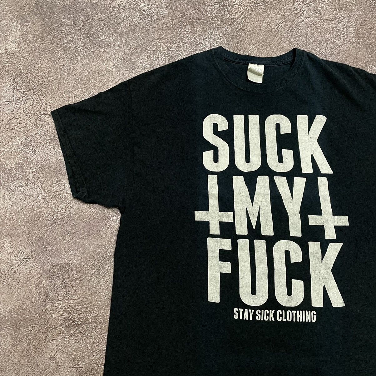 Vintage Vintage Y2K ADULT Suck Fuck Religion Cross XL Size US XL / EU 56 / 4 - 4 Thumbnail