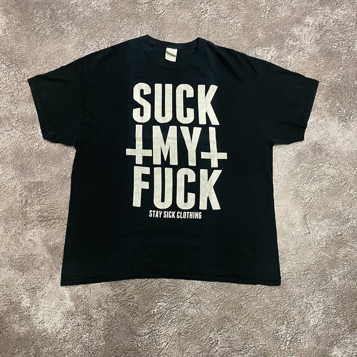 Vintage Vintage Y2K ADULT Suck Fuck Religion Cross XL Size US XL / EU 56 / 4 - 3 Thumbnail