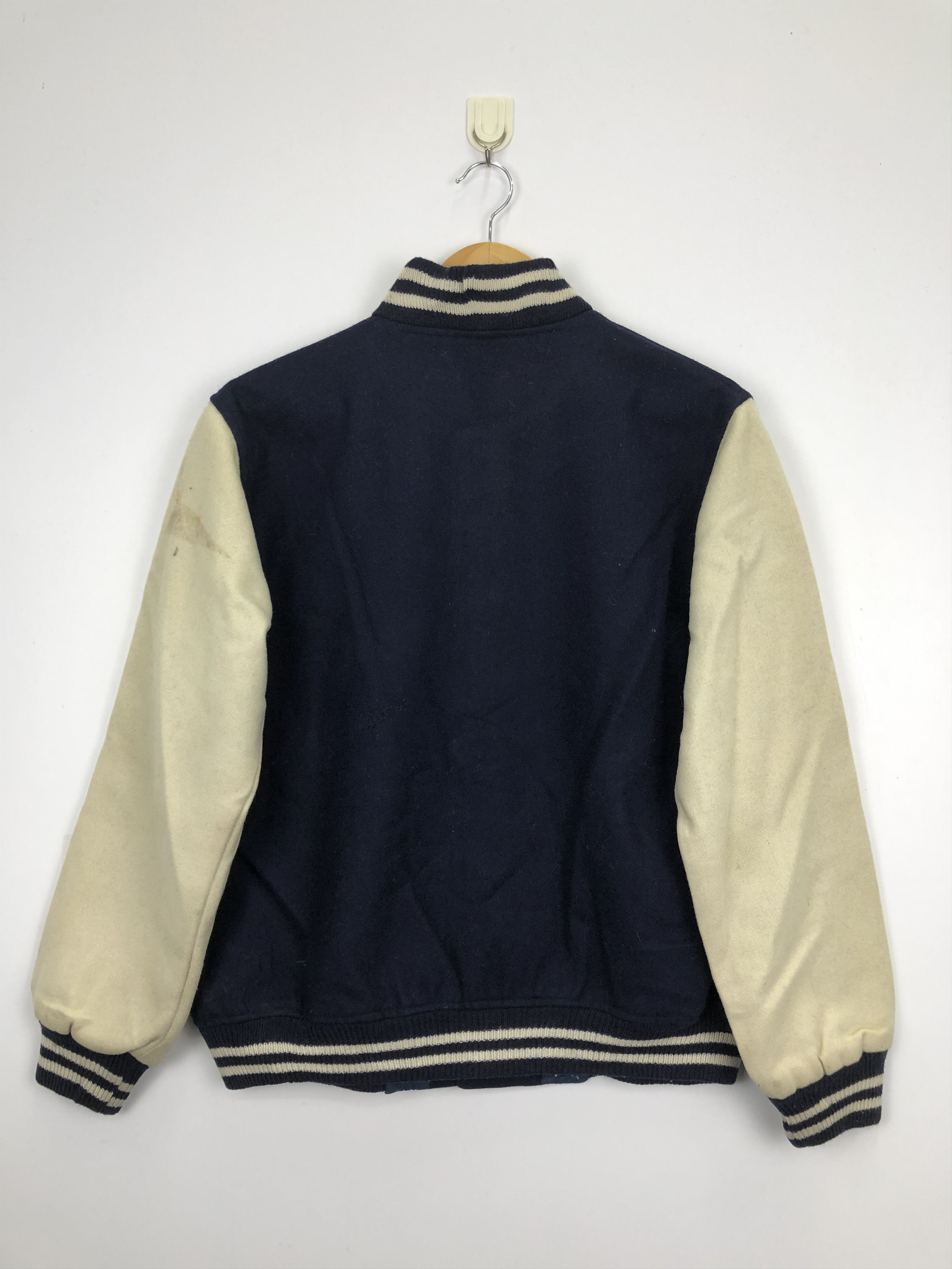 Japanese Brand × Vintage Vintage Japanese Brand Varsity Jacket Dark Blue Size US M / EU 48-50 / 2 - 4 Thumbnail