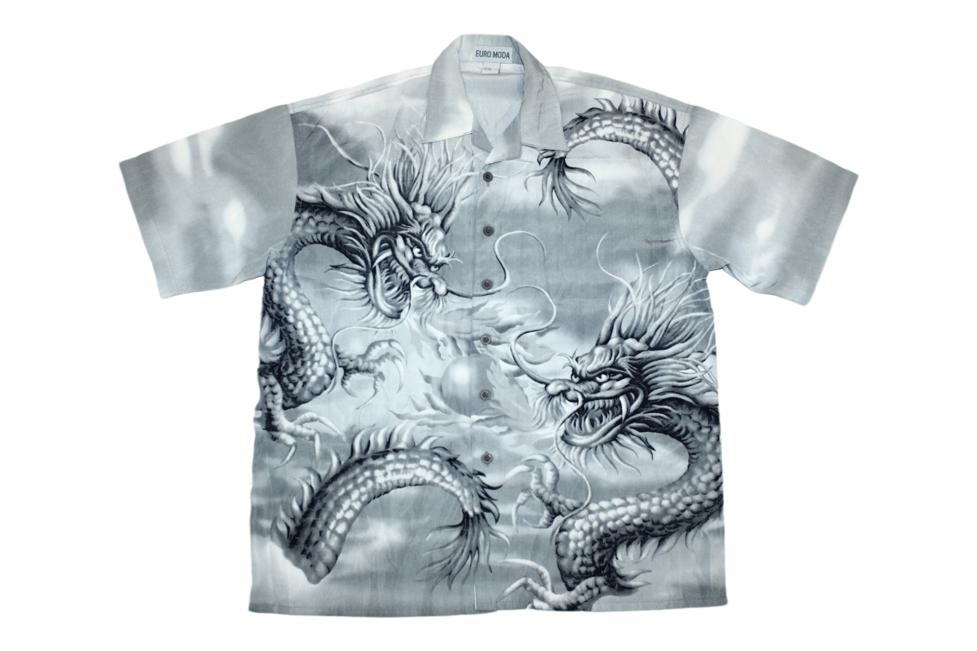 Vintage 🔥 VTG 🔥 Japanese Traditional Dragons Print Silk Shirt Size US XL / EU 56 / 4 - 1 Thumbnail