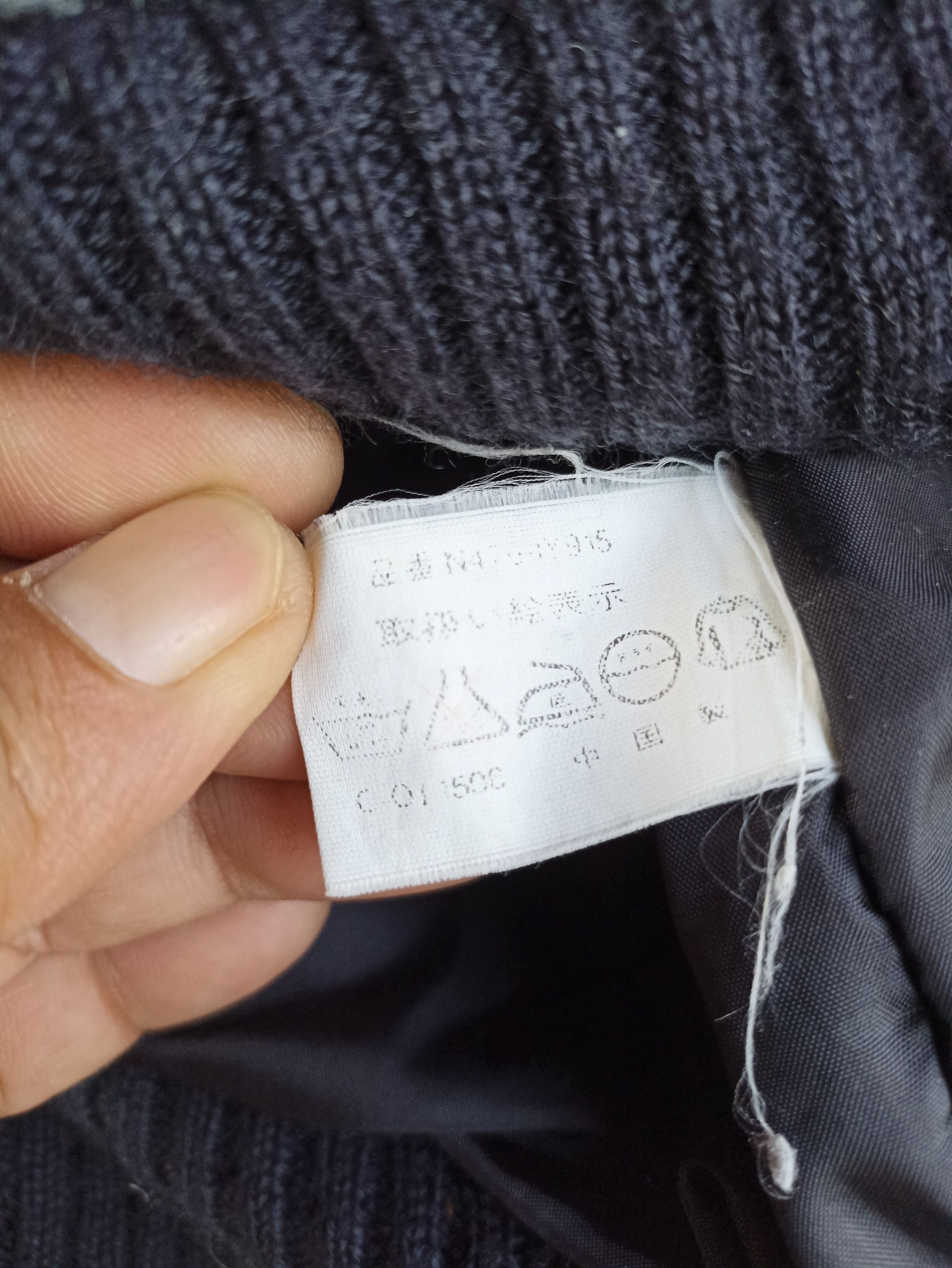 Japanese Brand × Vintage Vintage Analdo Bassini Fleece Knit Patchwork Cardigan Size US L / EU 52-54 / 3 - 8 Thumbnail