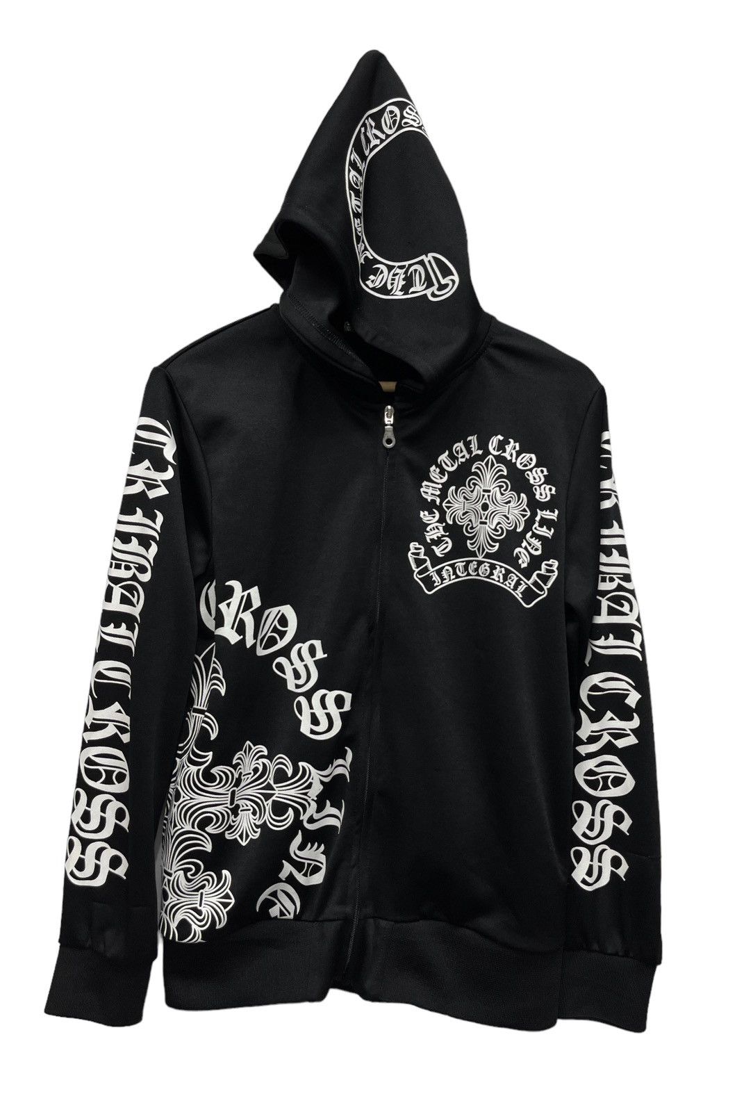 Seditionaries Inspired Chrome Hearts Metal Tribal Cross Life Black Hoodie Size US S / EU 44-46 / 1 - 7 Thumbnail