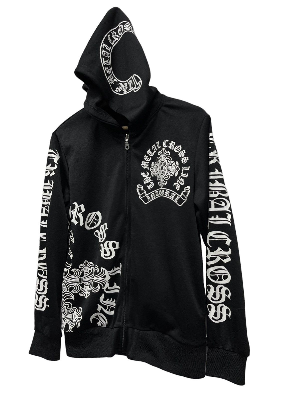 Seditionaries Inspired Chrome Hearts Metal Tribal Cross Life Black Hoodie Size US S / EU 44-46 / 1 - 8 Thumbnail