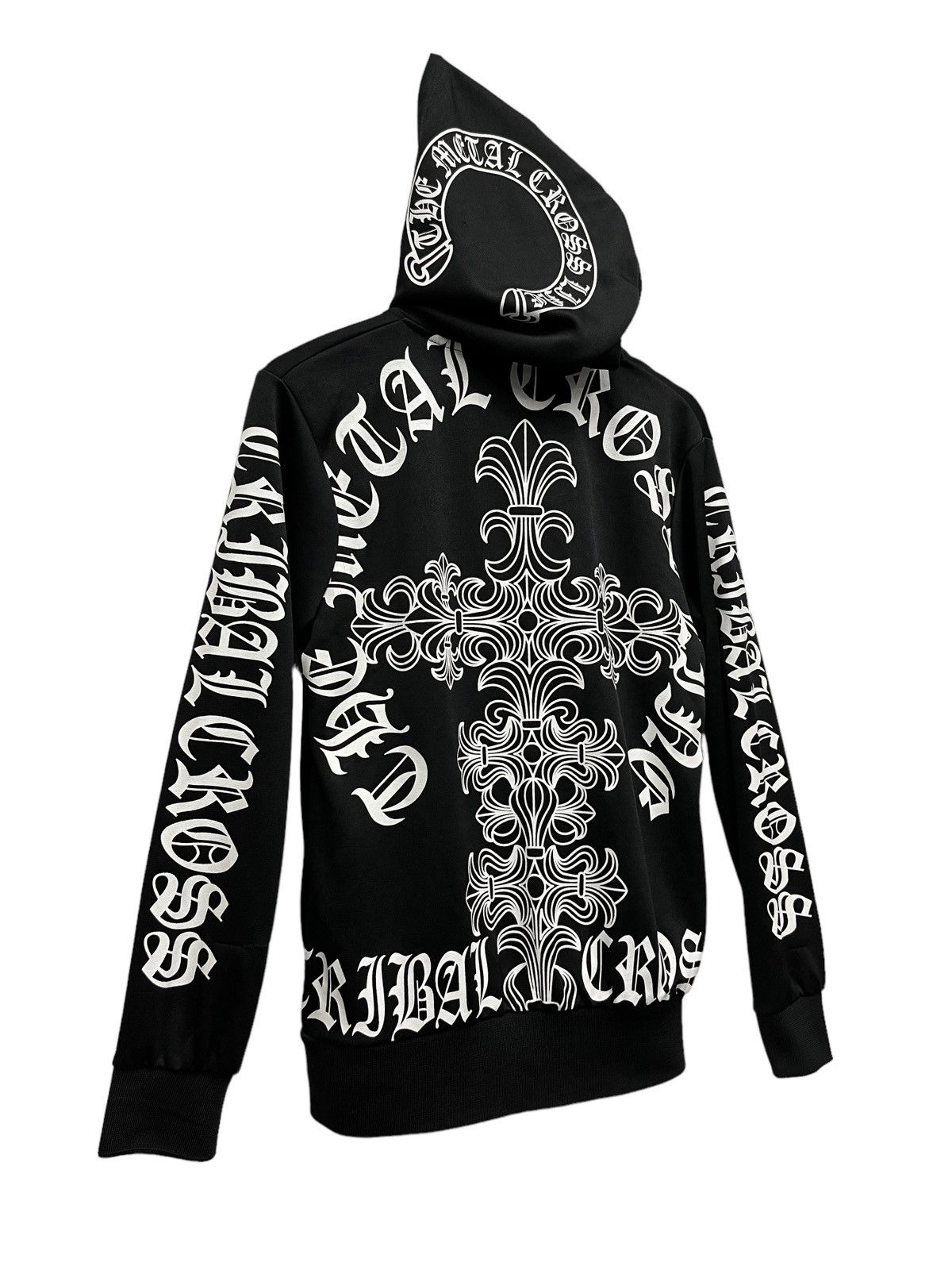 Seditionaries Inspired Chrome Hearts Metal Tribal Cross Life Black Hoodie Size US S / EU 44-46 / 1 - 4 Thumbnail
