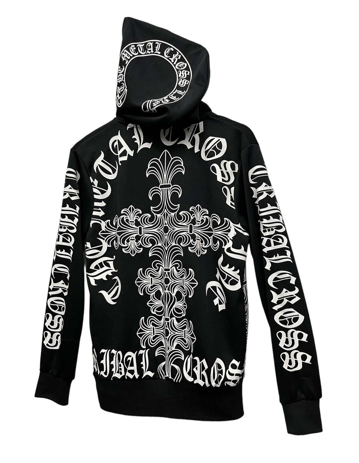Seditionaries Inspired Chrome Hearts Metal Tribal Cross Life Black Hoodie Size US S / EU 44-46 / 1 - 3 Thumbnail