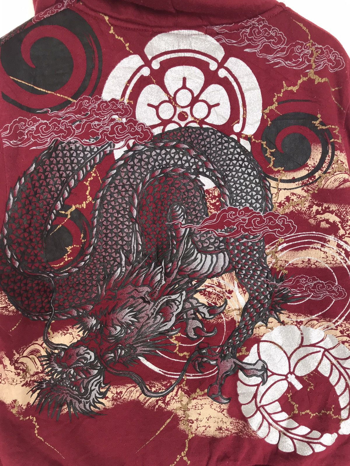 Japanese Brand Sukajan Hoodie Fullprint Fleece Lining Dragon Yokosuka Fujin Size US L / EU 52-54 / 3 - 5 Thumbnail