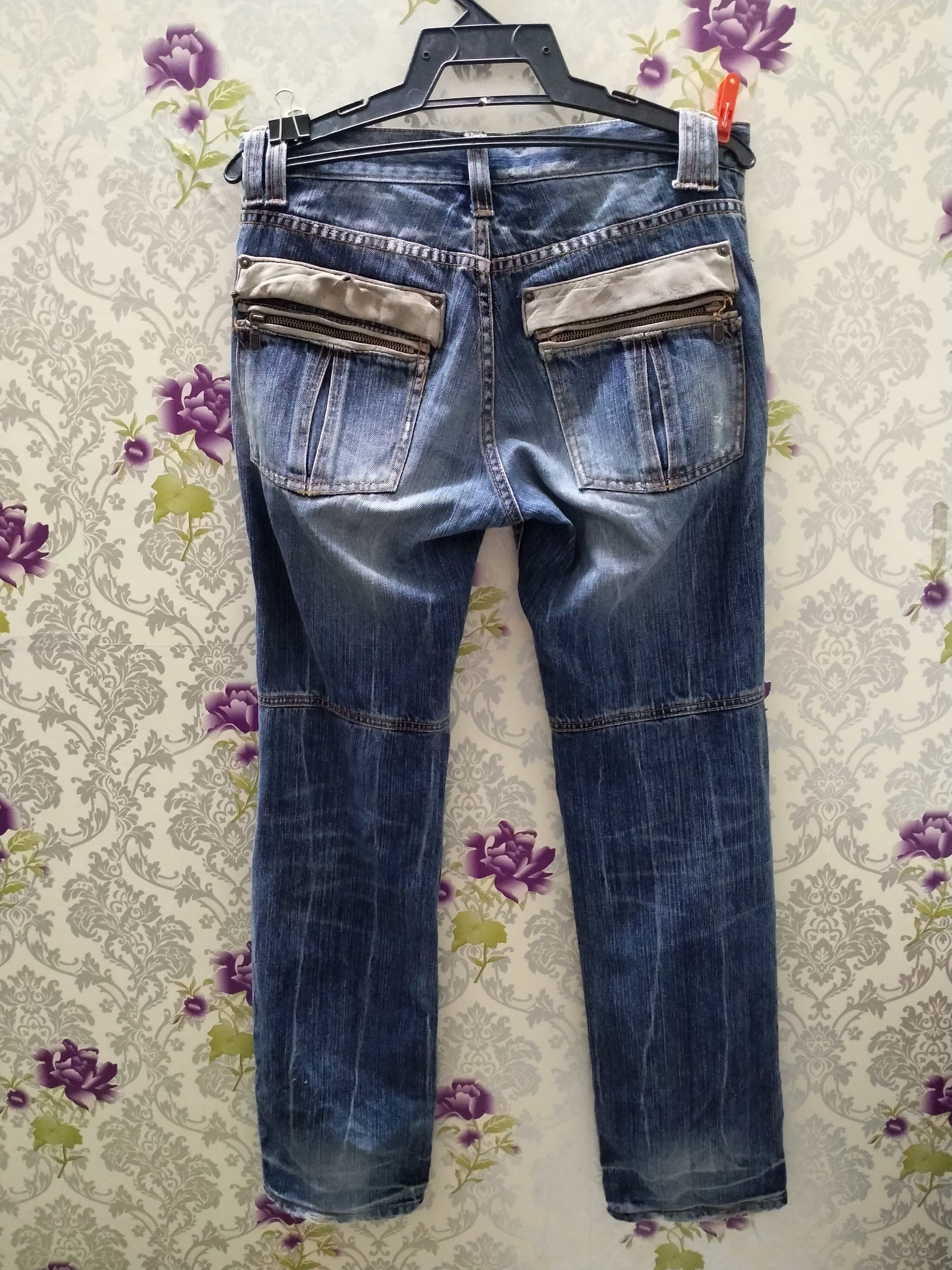 Japanese Brand PPFM SKINNY JEANS Size US 33 - 2 Thumbnail