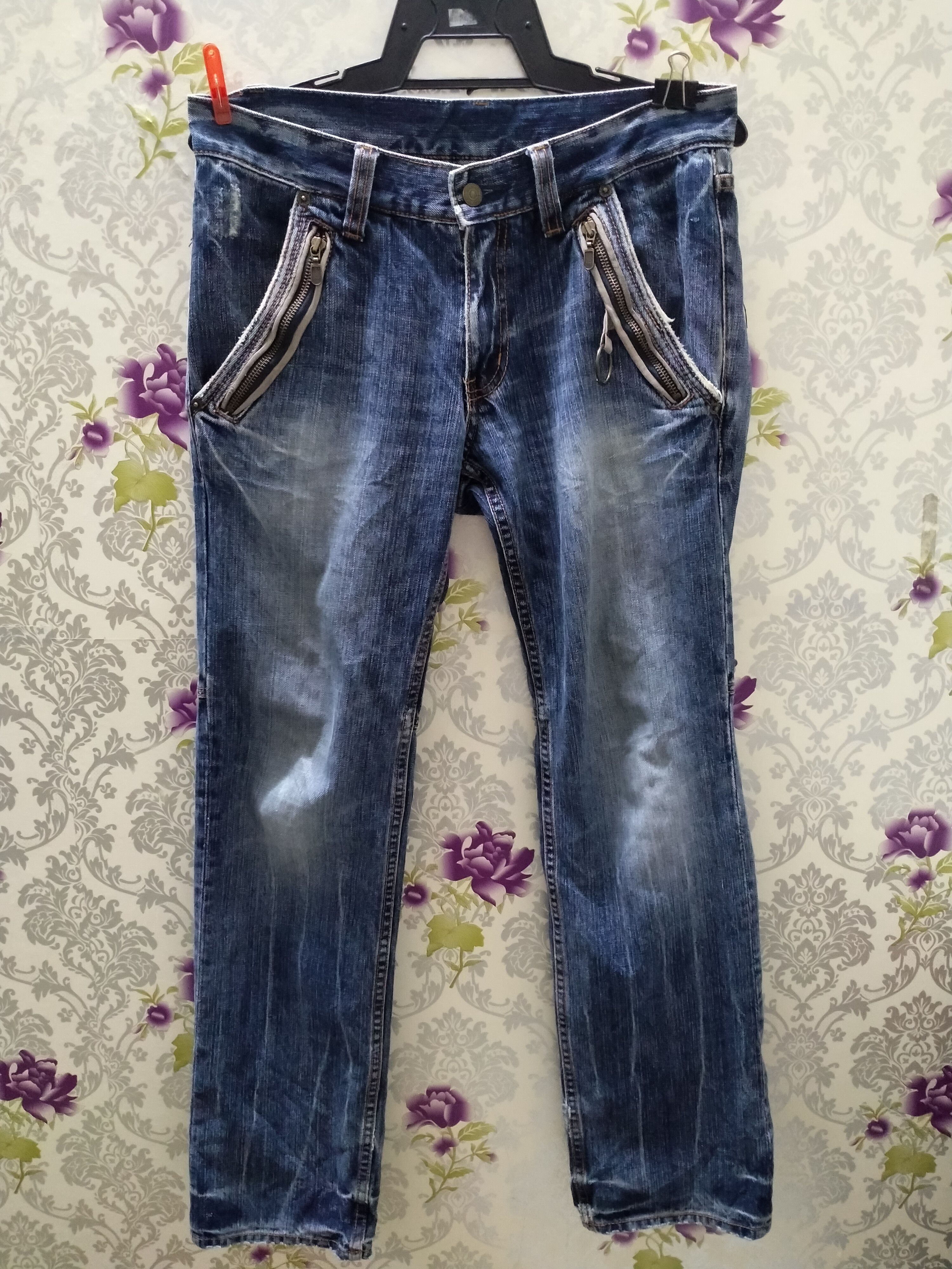 Japanese Brand PPFM SKINNY JEANS Size US 33 - 3 Thumbnail