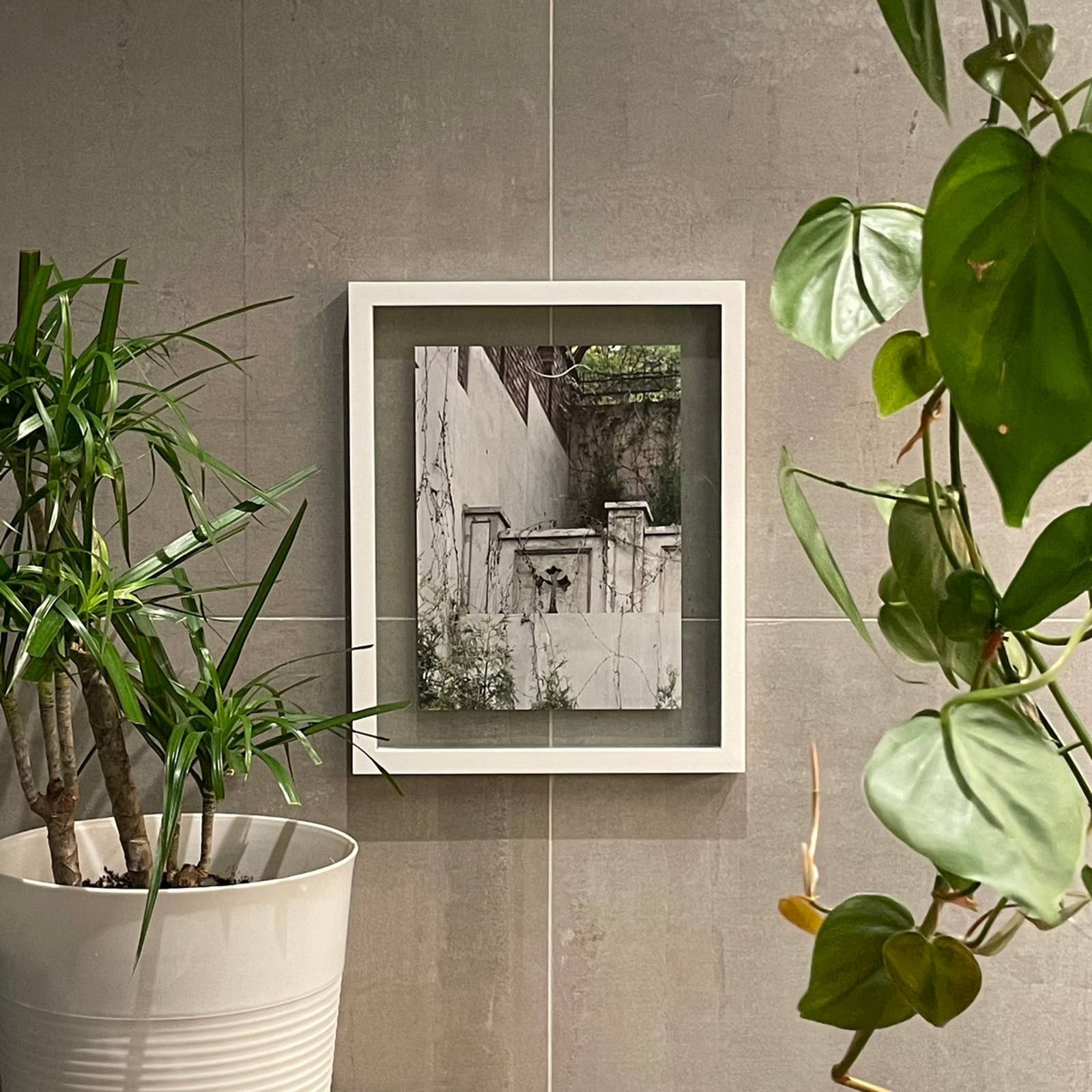 image of Chrome Hearts Cement Crosses Poster in White, Men's