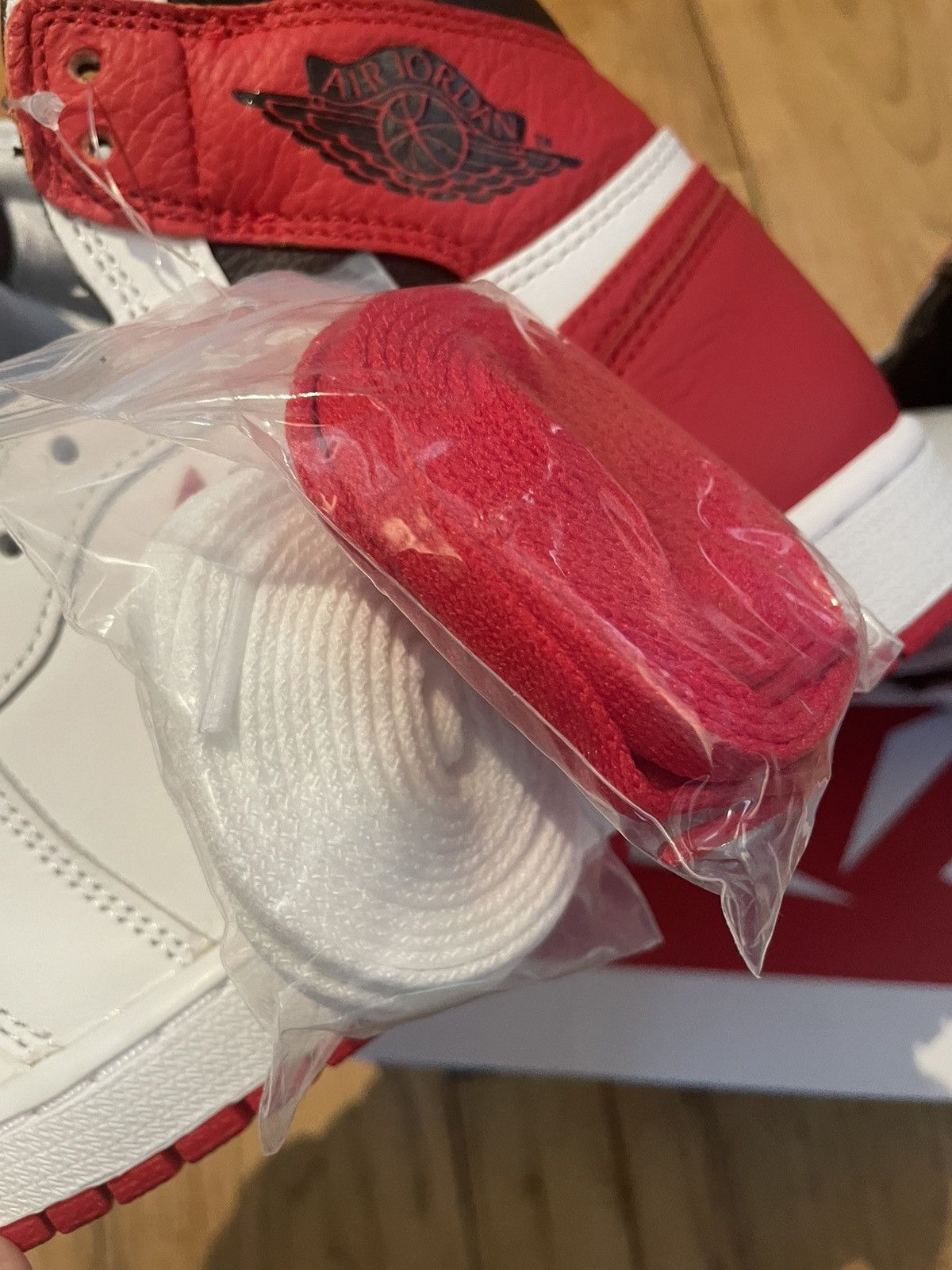 Jordan Brand × Nike Jordan 1 High Heritage Red 2022 Size US 9.5 / EU 42-43 - 11 Thumbnail