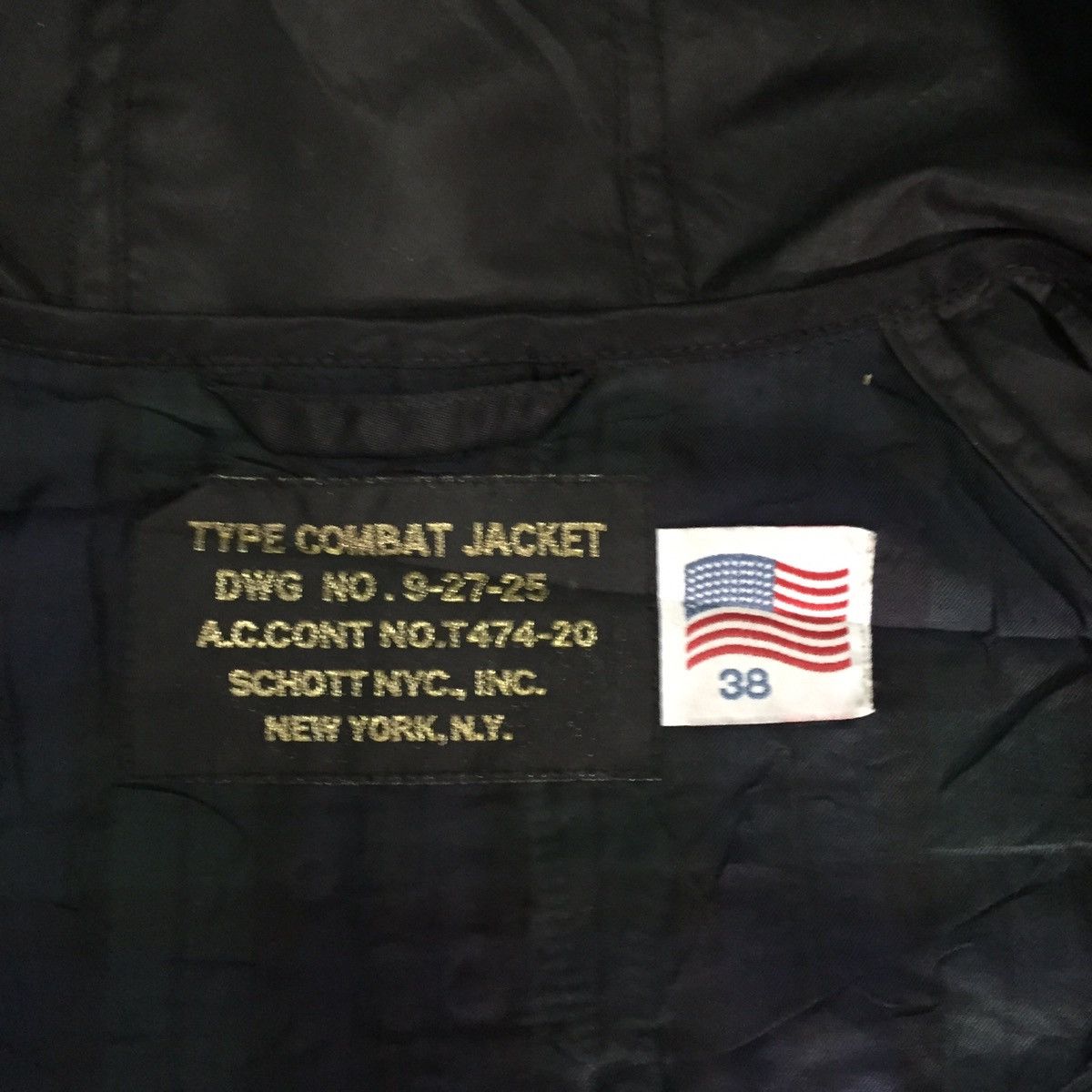 Schott Nylon Schott combat type jacket cap hoodie Size US M / EU 48-50 / 2 - 20 Thumbnail