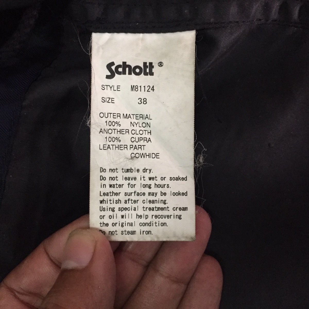 Schott Nylon Schott combat type jacket cap hoodie Size US M / EU 48-50 / 2 - 21 Thumbnail