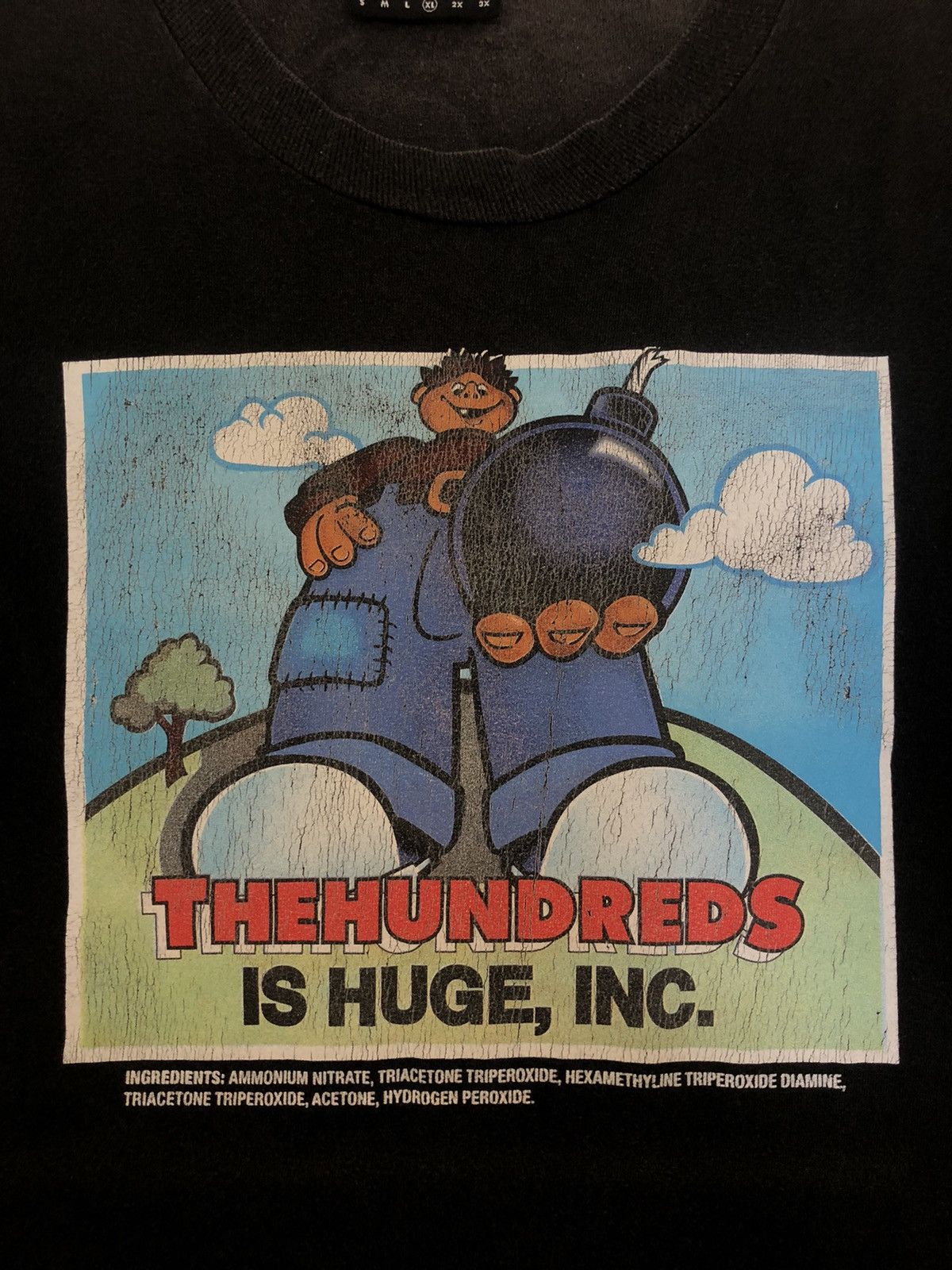 The Hundreds Y2K The Hundreds 🇺🇸 How To Make Bomb Distress Shirt Size US L / EU 52-54 / 3 - 1 Thumbnail