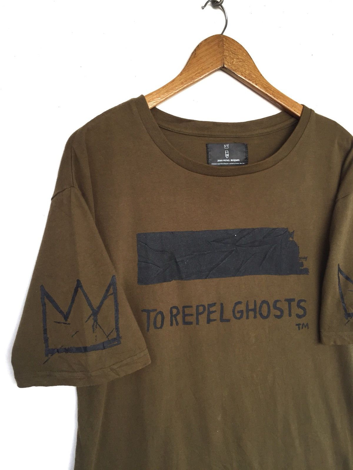 Jean-Michel Basquiat Jean Micheal Basquit Repel Ghosts Zipper Shirt Size US M / EU 48-50 / 2 - 2 Thumbnail