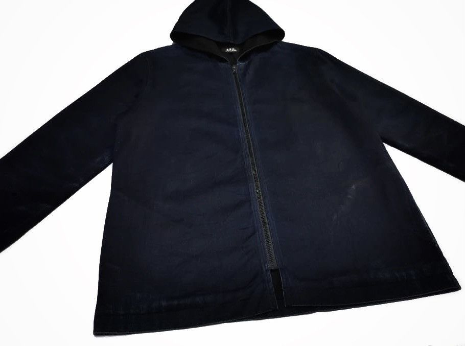 A.P.C. × Designer × Japanese Brand A.P.C Denims Hoodie Zipper Jacket French Designer Size US M / EU 48-50 / 2 - 5 Thumbnail