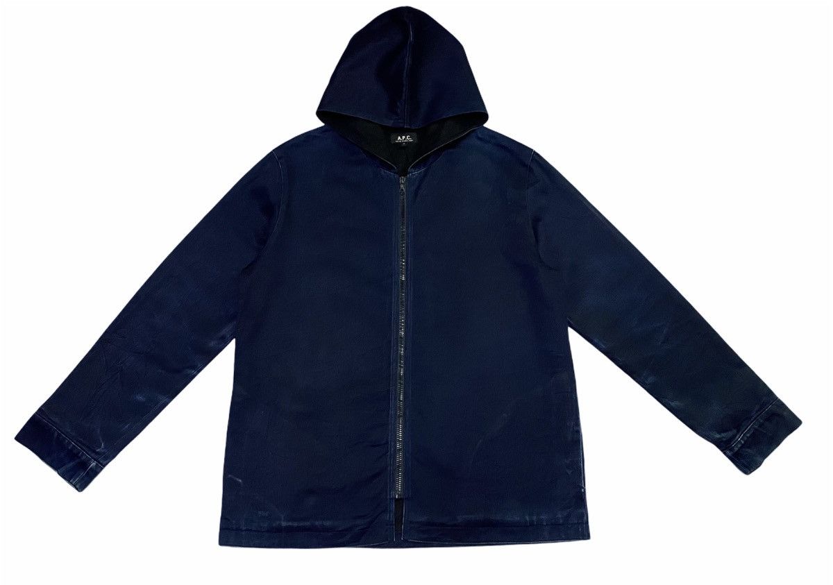A.P.C. × Designer × Japanese Brand A.P.C Denims Hoodie Zipper Jacket French Designer Size US M / EU 48-50 / 2 - 1 Thumbnail