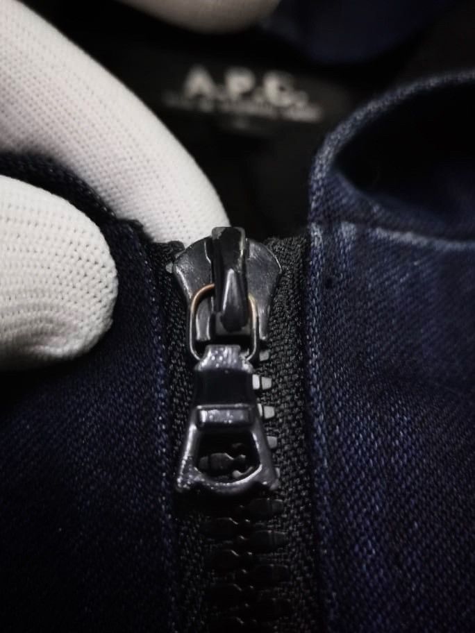 A.P.C. × Designer × Japanese Brand A.P.C Denims Hoodie Zipper Jacket French Designer Size US M / EU 48-50 / 2 - 14 Thumbnail