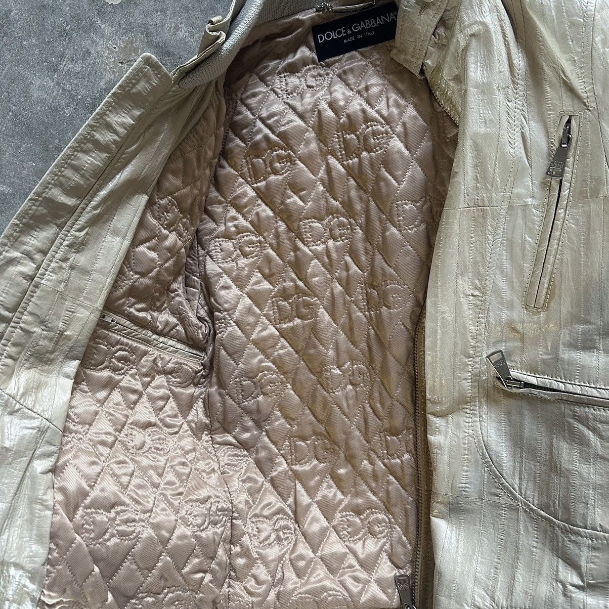 Dolce & Gabbana FW07 Runway EEL Leather Jacket Size US S / EU 44-46 / 1 - 5 Thumbnail