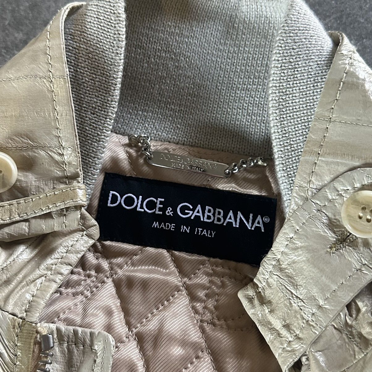 Dolce & Gabbana FW07 Runway EEL Leather Jacket Size US S / EU 44-46 / 1 - 6 Thumbnail