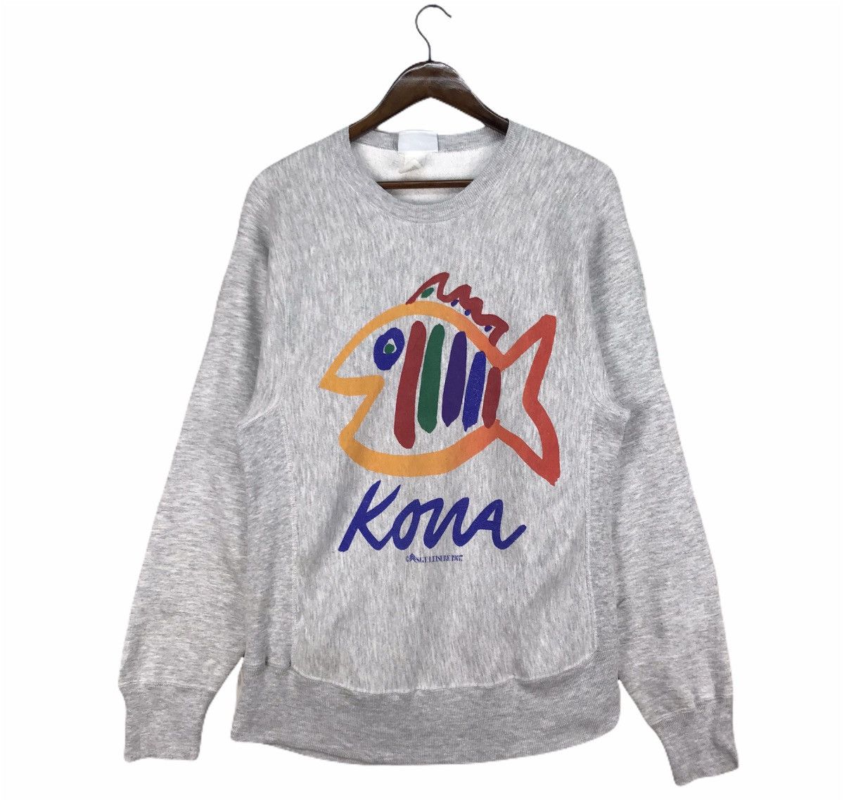 Vintage Vintage Sgt.Leisure Koua Fish Hawaii Sweatshirt Size US S / EU 44-46 / 1 - 1 Thumbnail