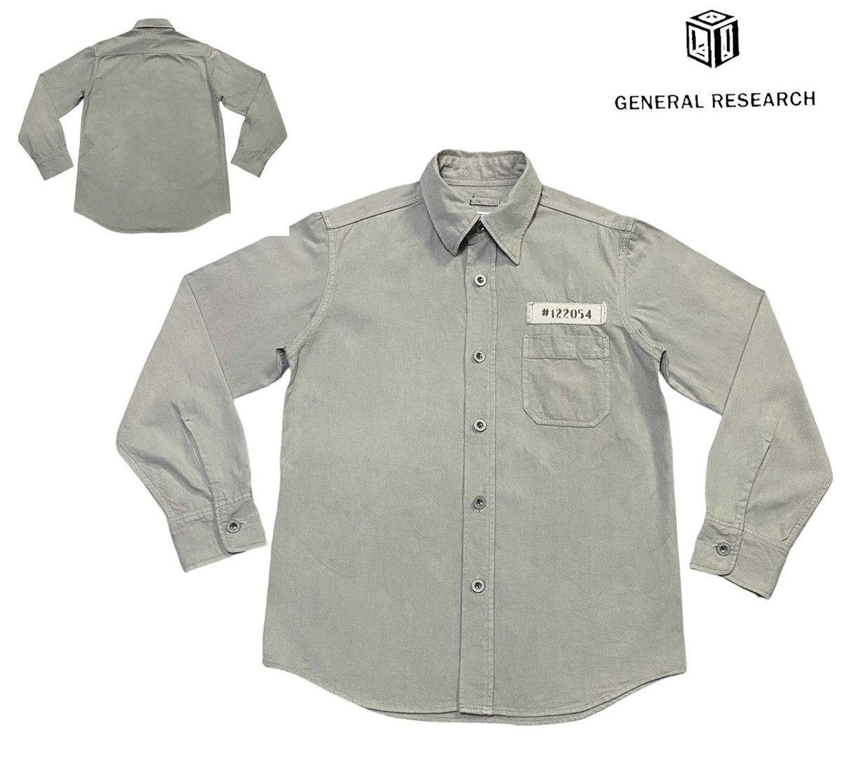 General Research Vintage General Research 1755 Shirt Cotton Canvas Size US S / EU 44-46 / 1 - 1 Thumbnail