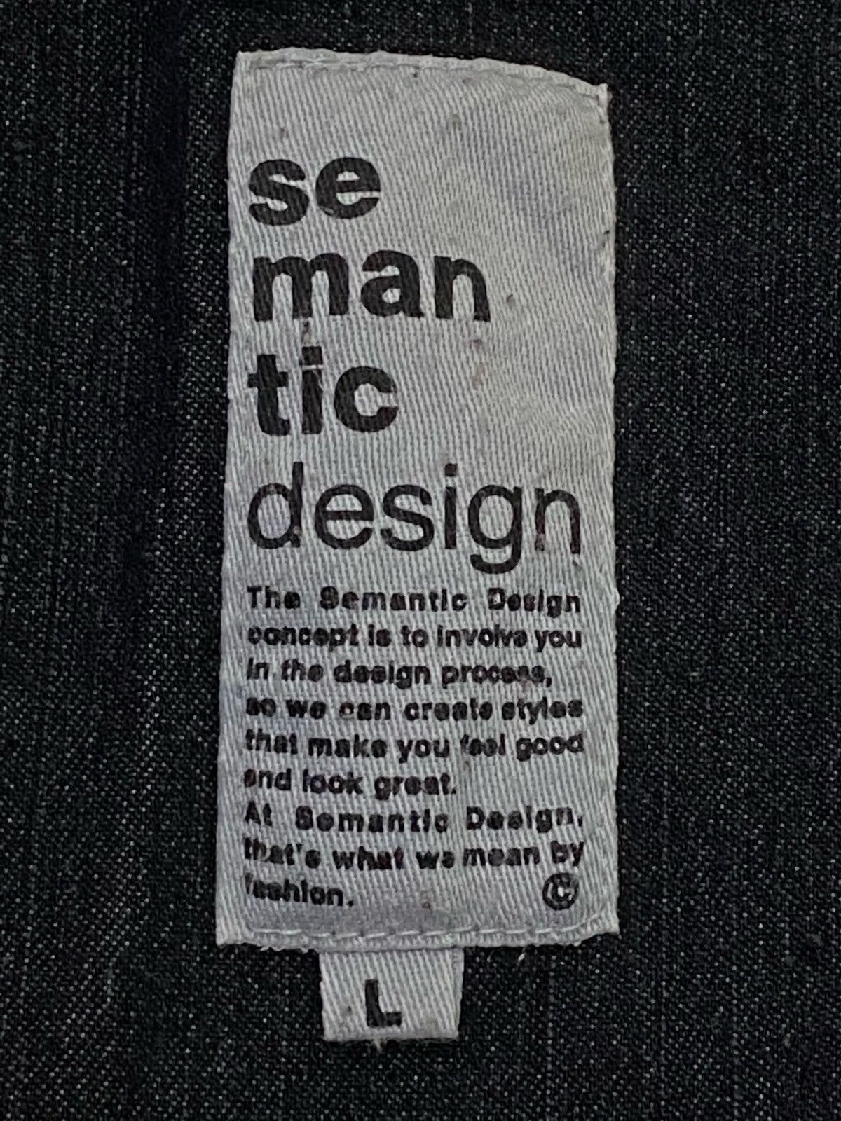semanticdesign SemanticDesign Denim(Japanese Brand)Zipper Design Size US L / EU 52-54 / 3 - 8 Thumbnail