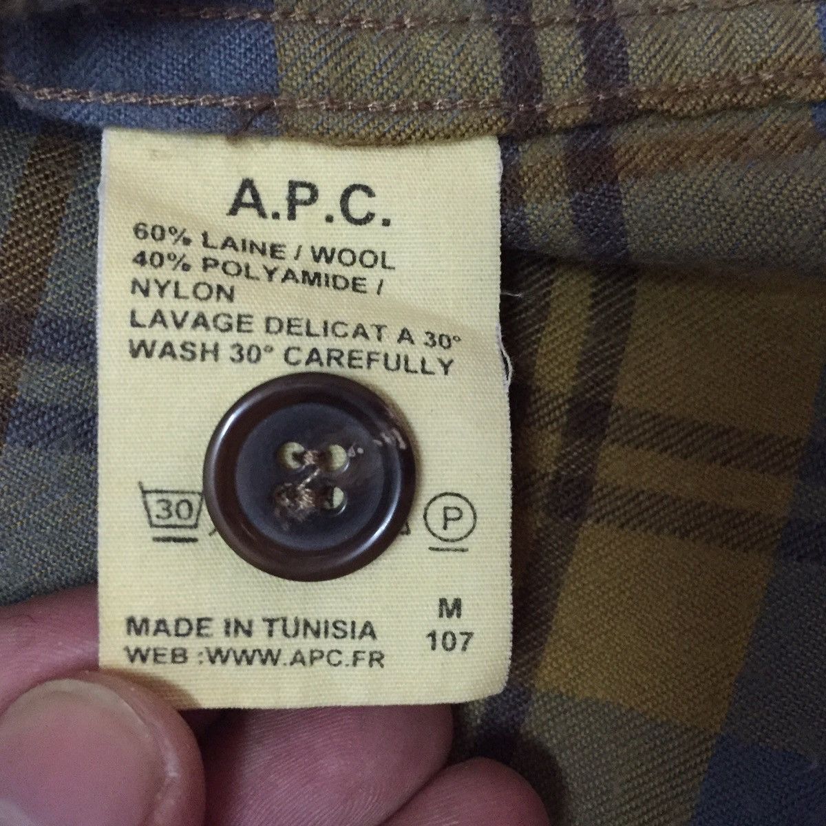 A.P.C. A.P.C. Rue Madame Paris Checkered Long Sleeve Button Up Size US XS / EU 42 / 0 - 14 Thumbnail