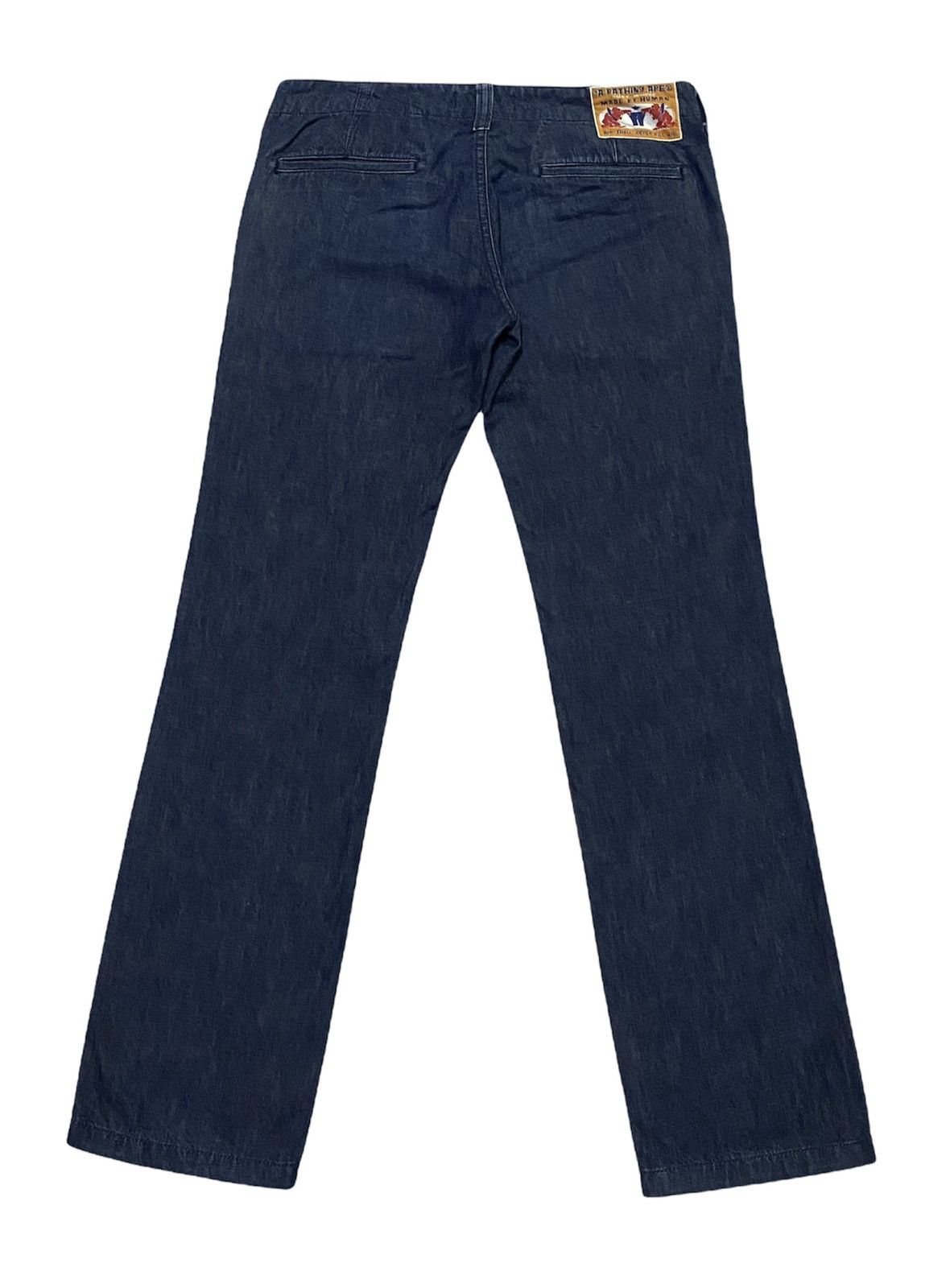 Bape A Bathing Ape Wide Leg Straight Slit Pocket Jeans Size 32" / US 10 / IT 46 - 2 Thumbnail