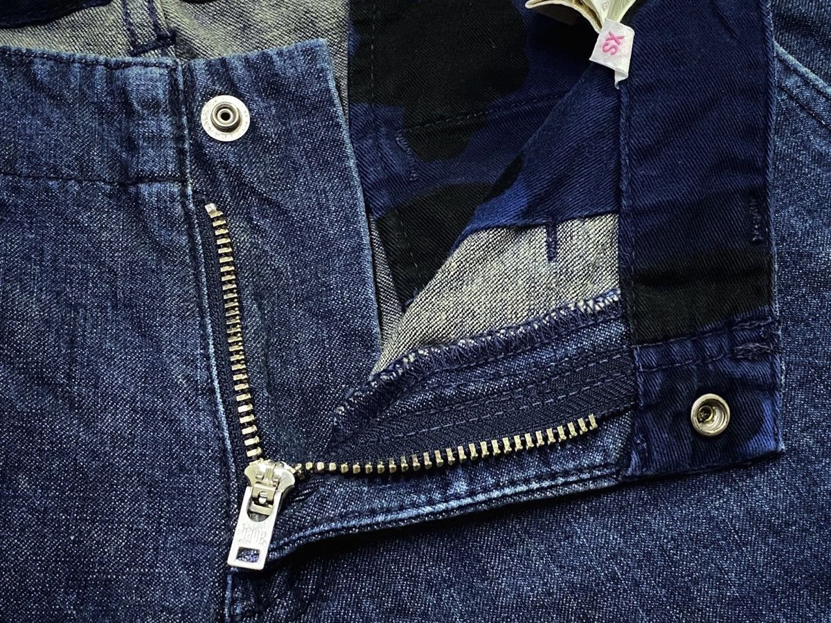 Bape A Bathing Ape Wide Leg Straight Slit Pocket Jeans Size 32" / US 10 / IT 46 - 13 Thumbnail