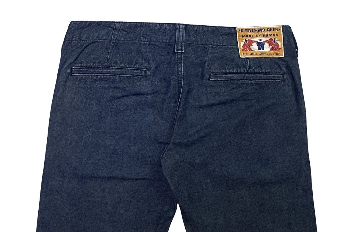 Bape A Bathing Ape Wide Leg Straight Slit Pocket Jeans Size 32" / US 10 / IT 46 - 3 Thumbnail