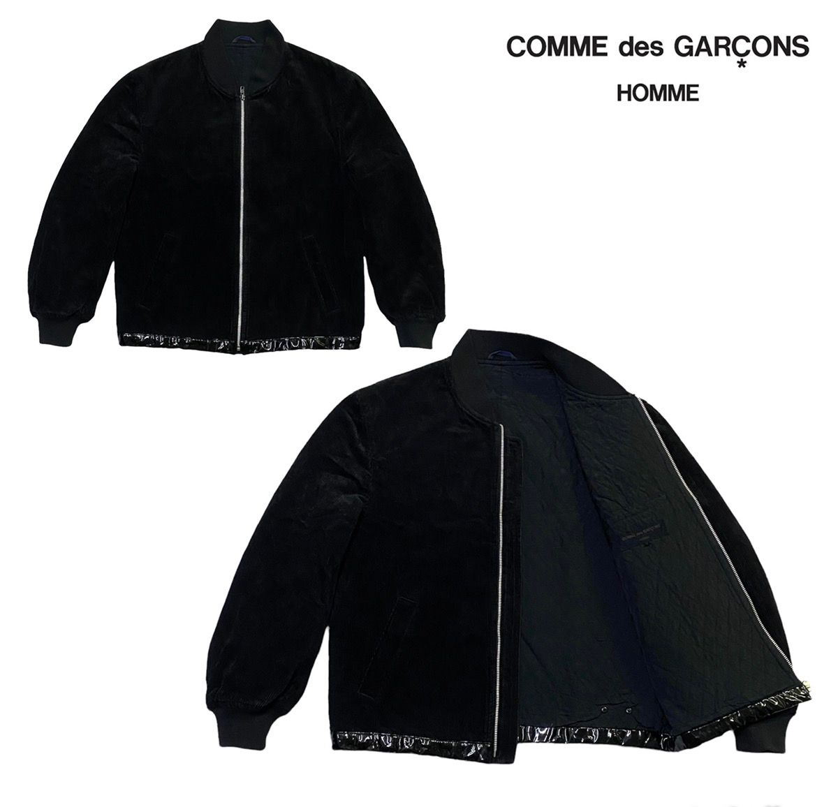 Pre-owned Comme Des Garcons X Comme Des Garcons Homme Vintage Comme Des Garçons Homme Corduroy Jacket In Black