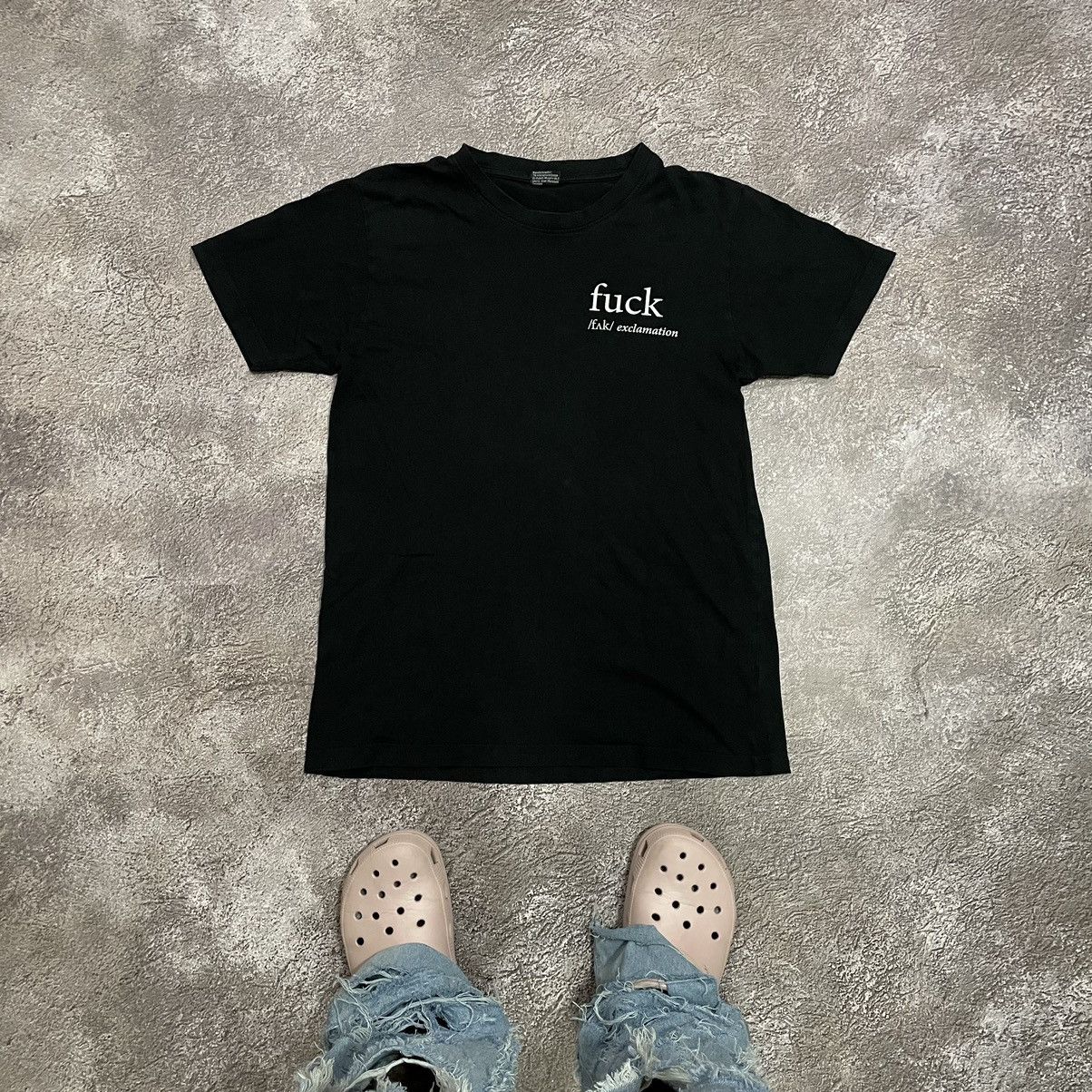 Vintage Vintage Y2K Graphic Tee Fuck Definition Streetwear Black L Size US L / EU 52-54 / 3 - 6 Thumbnail