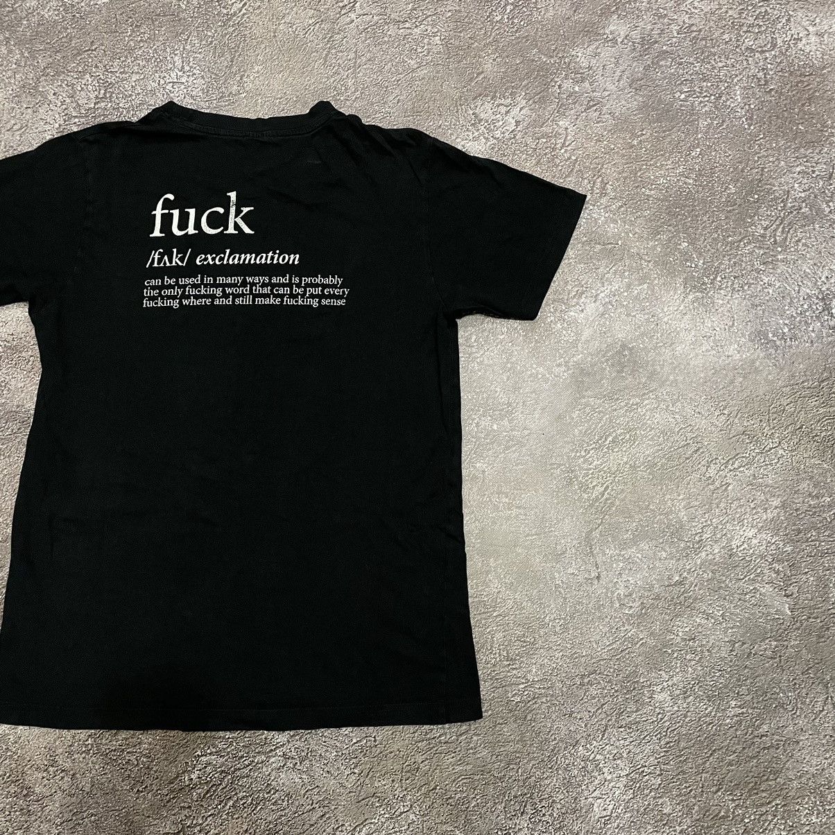 Vintage Vintage Y2K Graphic Tee Fuck Definition Streetwear Black L Size US L / EU 52-54 / 3 - 3 Thumbnail