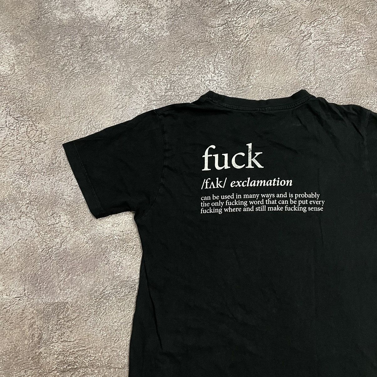 Vintage Vintage Y2K Graphic Tee Fuck Definition Streetwear Black L Size US L / EU 52-54 / 3 - 4 Thumbnail