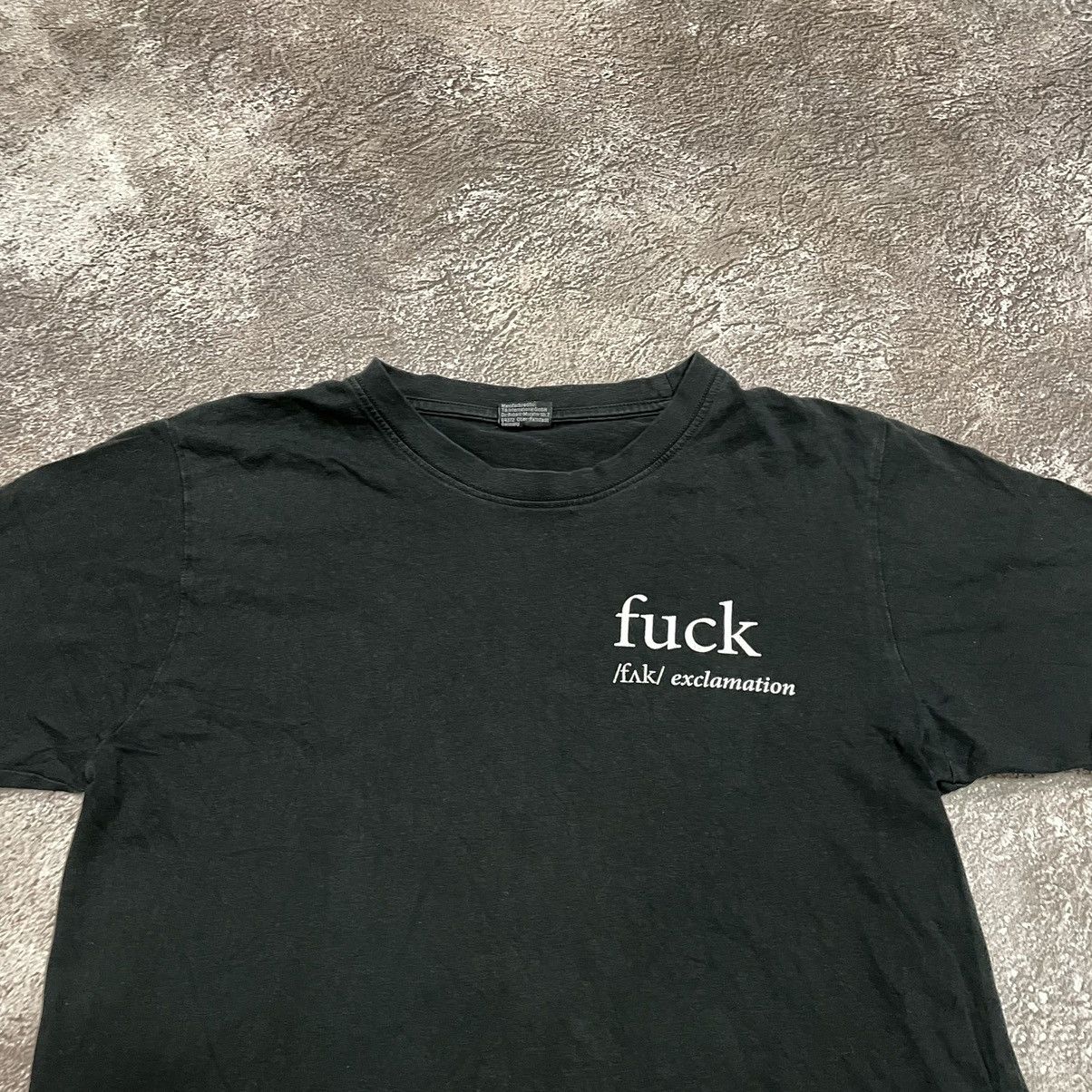 Vintage Vintage Y2K Graphic Tee Fuck Definition Streetwear Black L Size US L / EU 52-54 / 3 - 8 Thumbnail