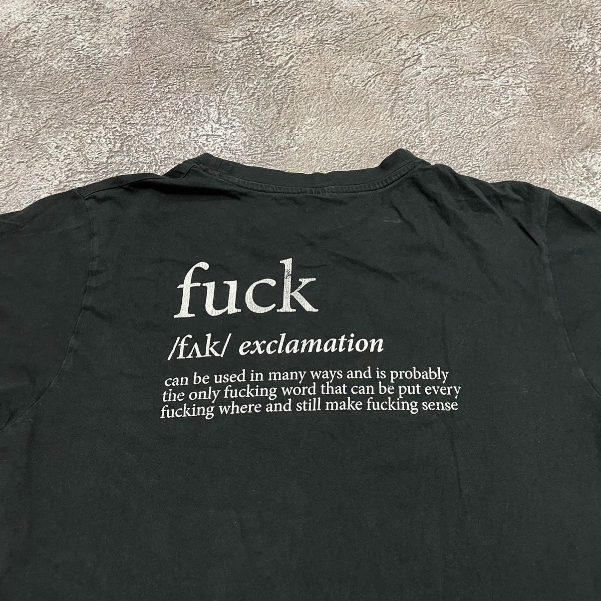 Vintage Vintage Y2K Graphic Tee Fuck Definition Streetwear Black L Size US L / EU 52-54 / 3 - 5 Thumbnail