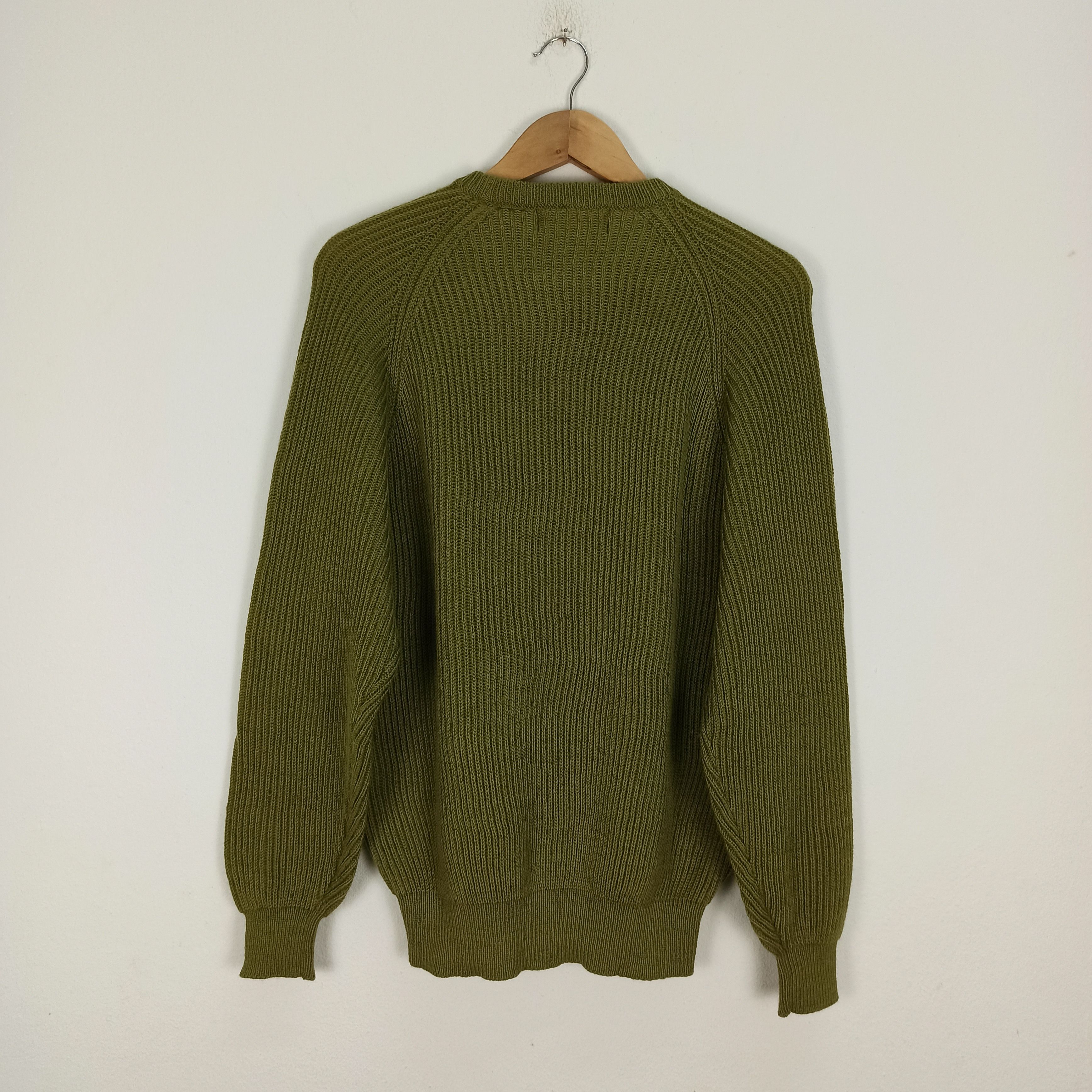 Homespun Knitwear Rare Seahop Authentic Green Knit Sweater Wool 100% Size M / US 6-8 / IT 42-44 - 4 Thumbnail