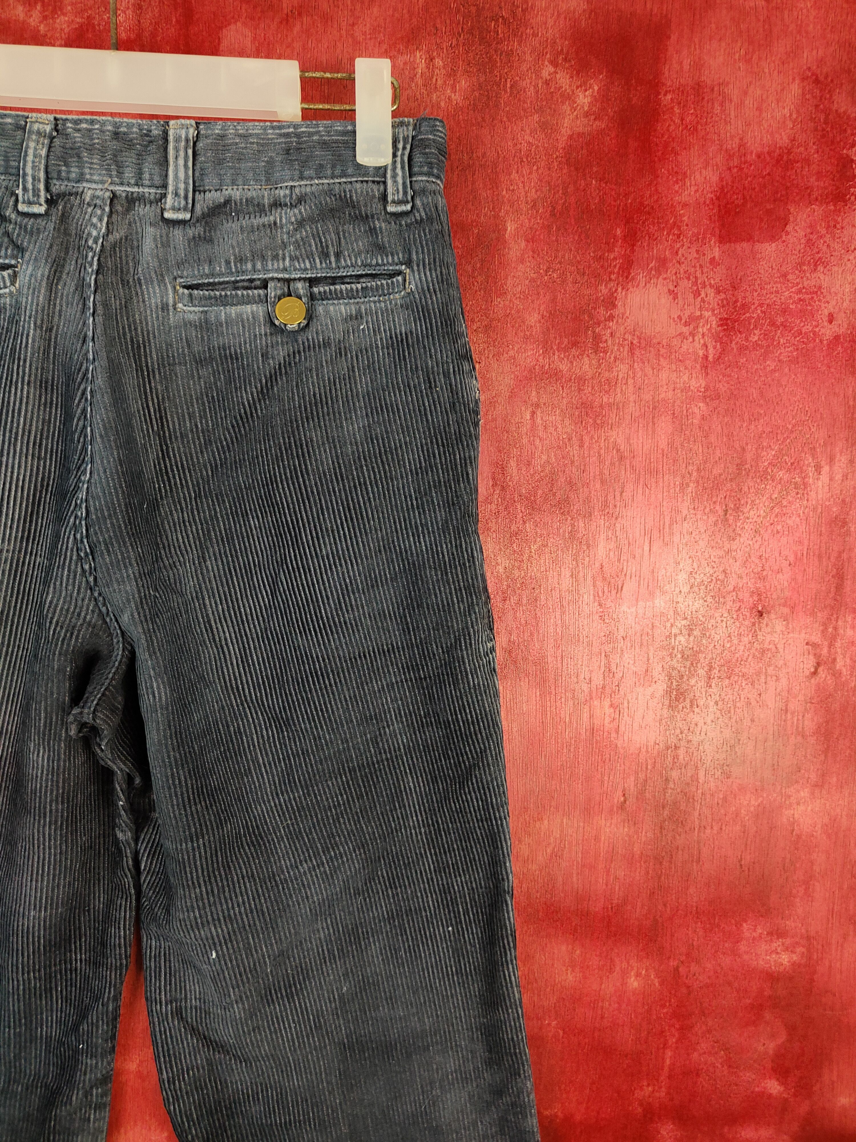 Vintage Big Born Faded Dark Blue Tactical Corduroy Cargo Pants #S577 Size US 28 / EU 44 - 10 Thumbnail