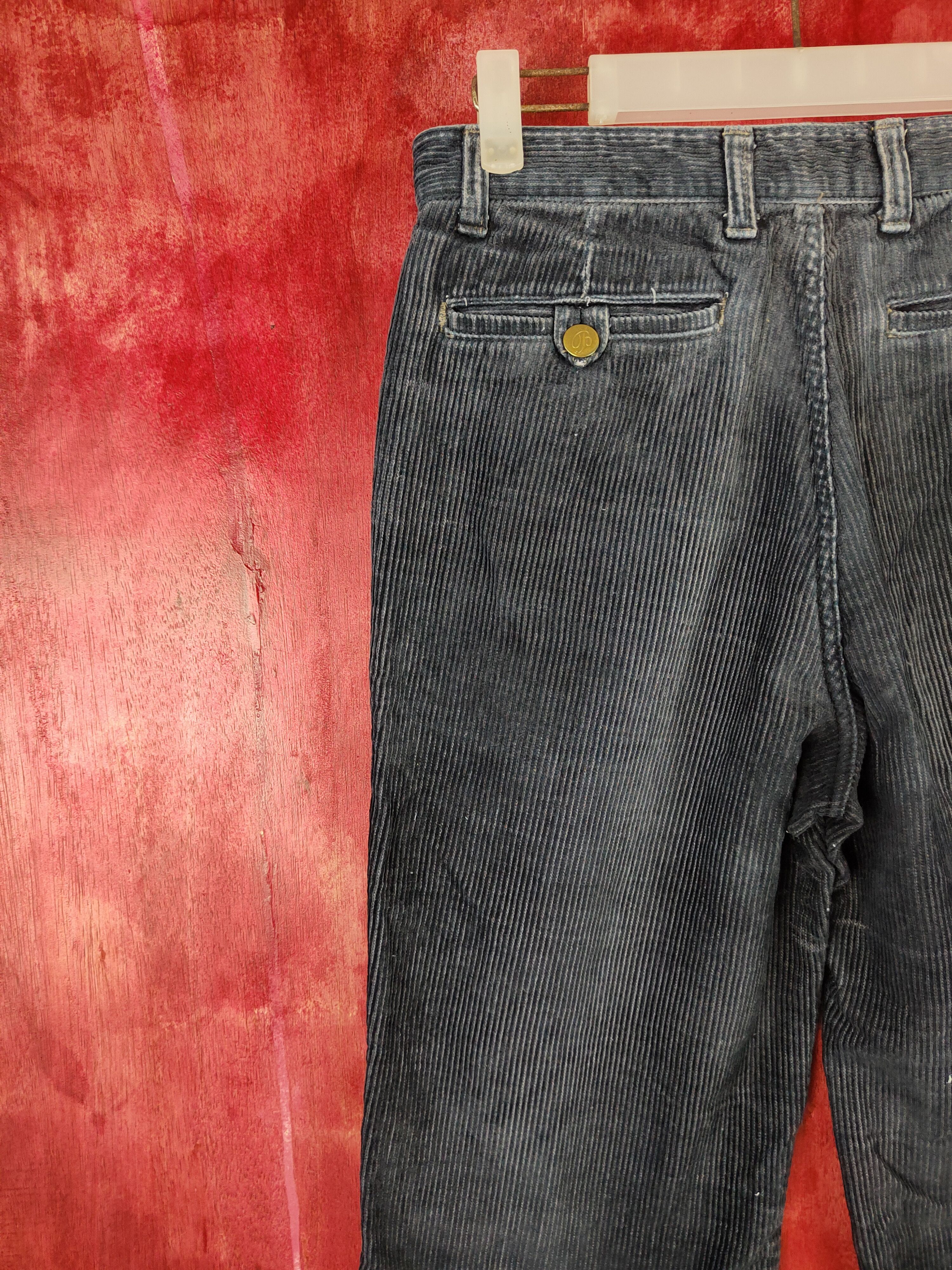 Vintage Big Born Faded Dark Blue Tactical Corduroy Cargo Pants #S577 Size US 28 / EU 44 - 8 Thumbnail