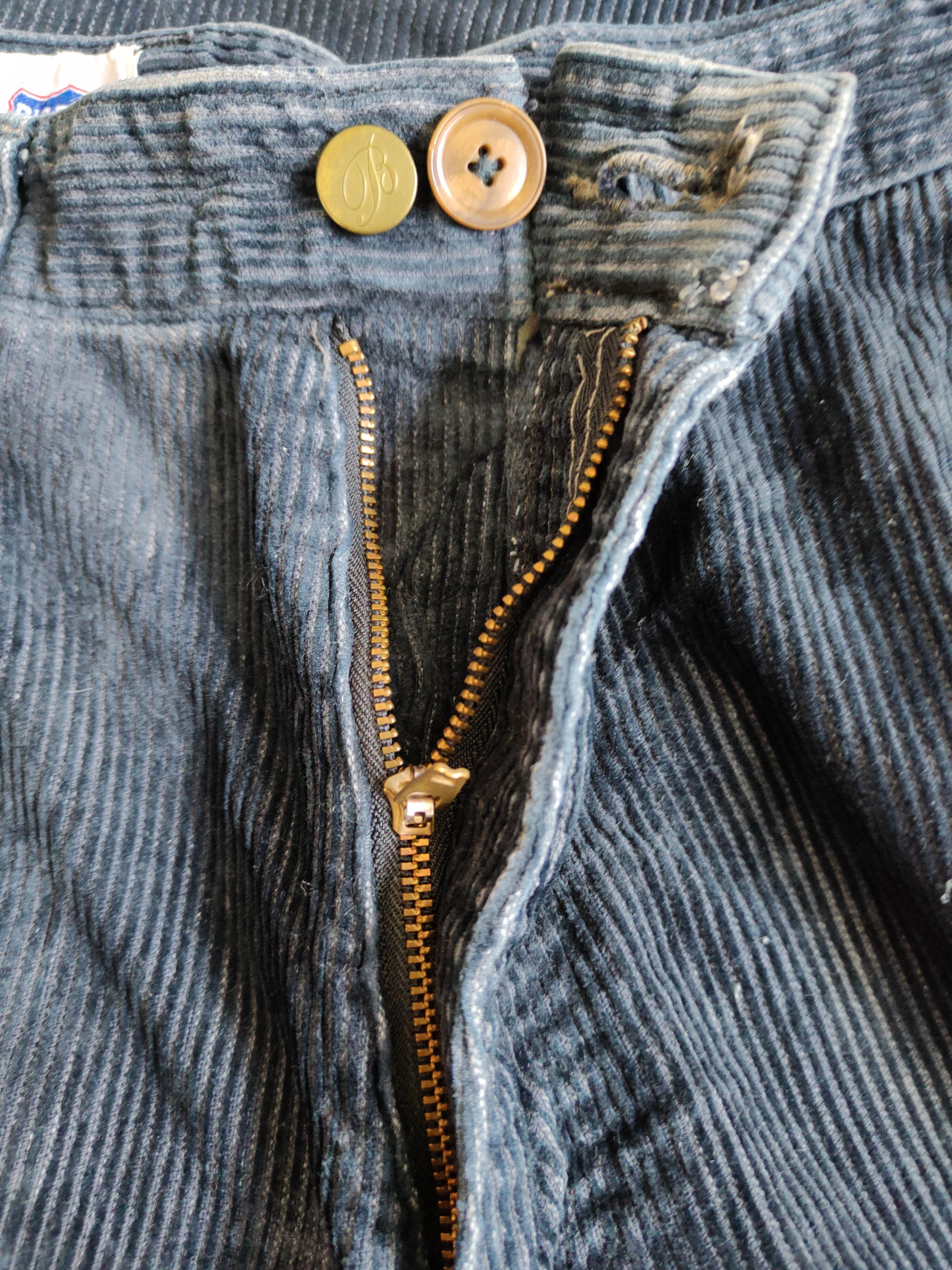 Vintage Big Born Faded Dark Blue Tactical Corduroy Cargo Pants #S577 Size US 28 / EU 44 - 12 Thumbnail