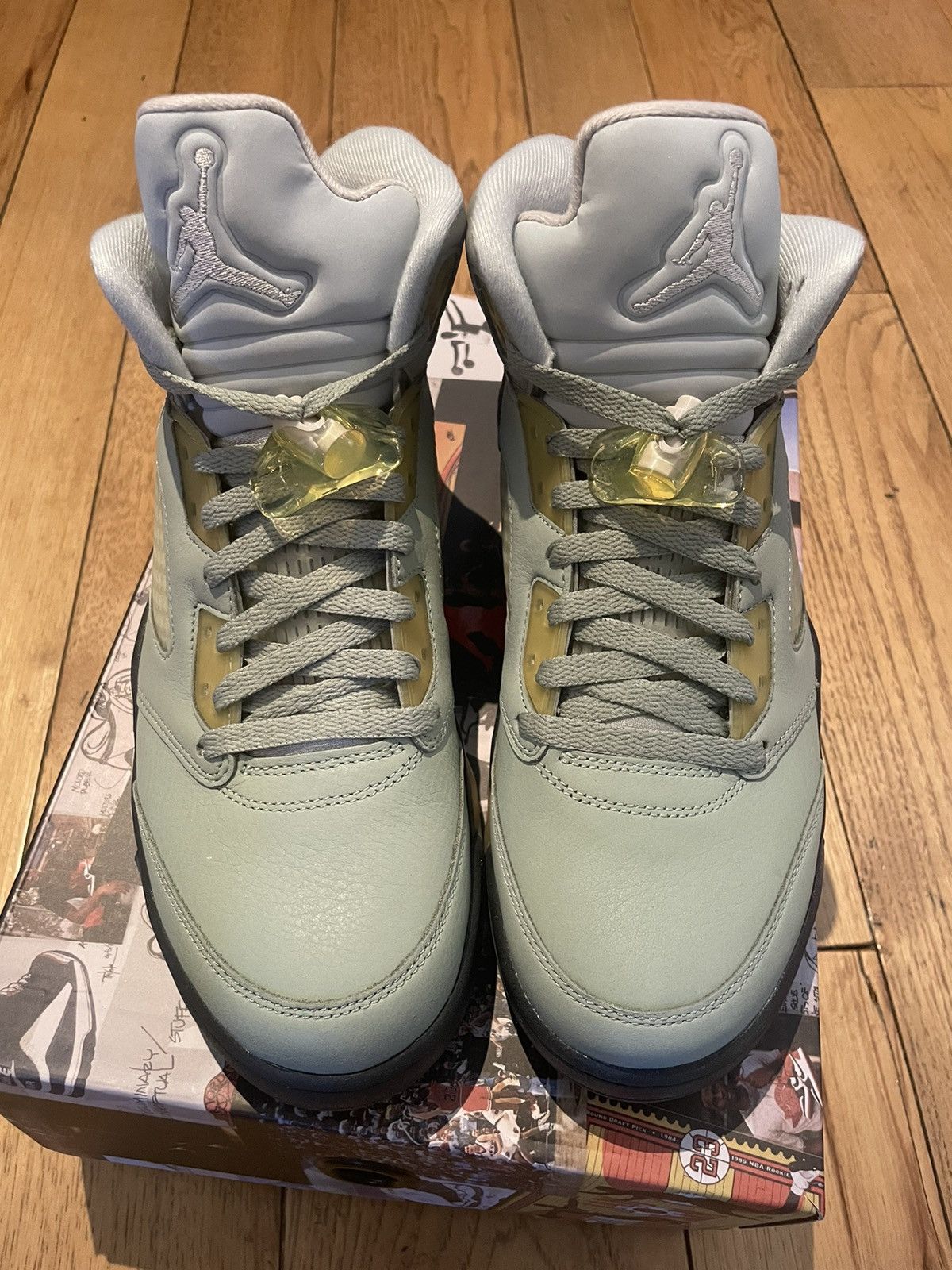 Jordan Brand × Nike Jordan 5 Retro Clear Jade Green Size US 9.5 / EU 42-43 - 4 Thumbnail